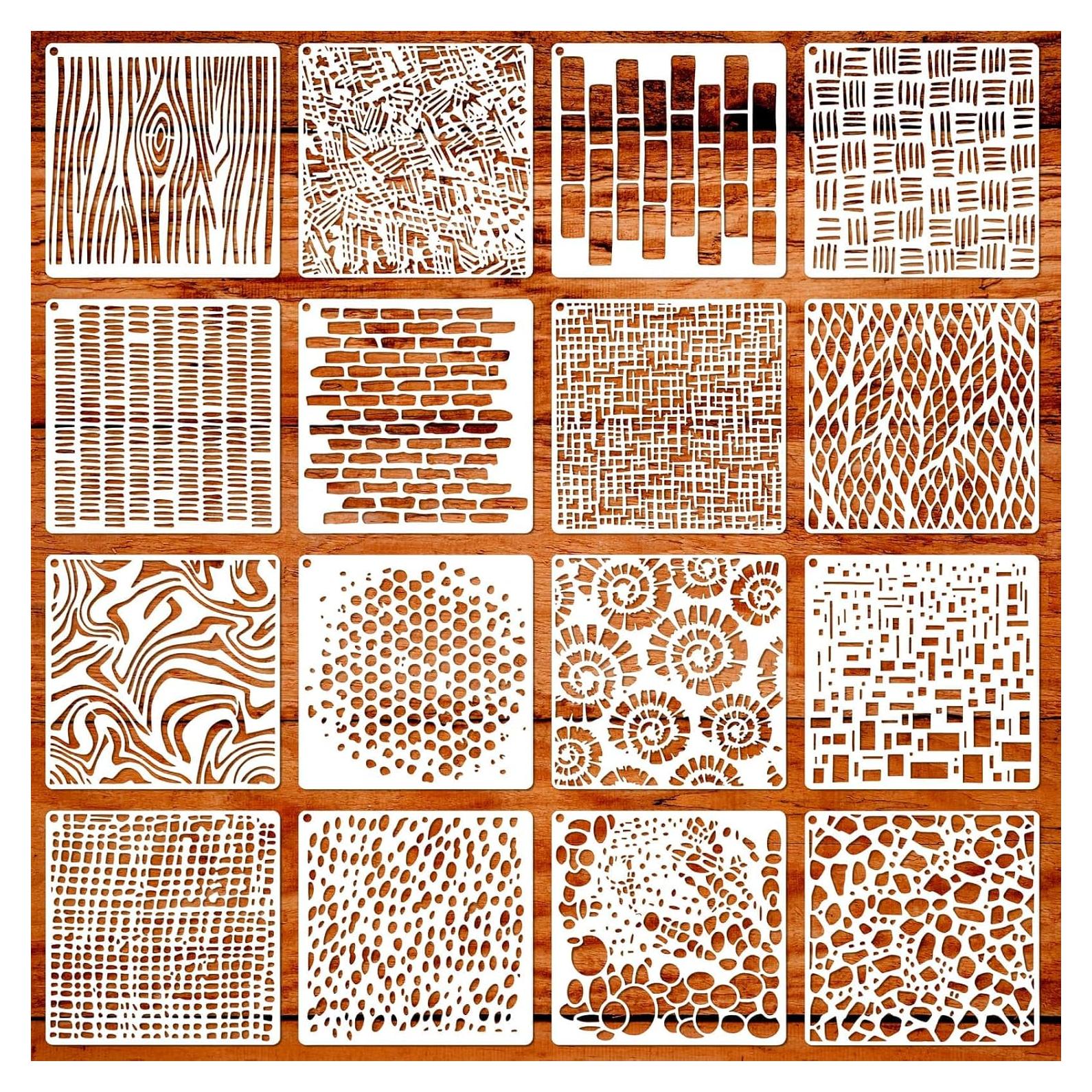 16 Plantillas Geométricas Reutilizables Felixcraft 15.24 cm