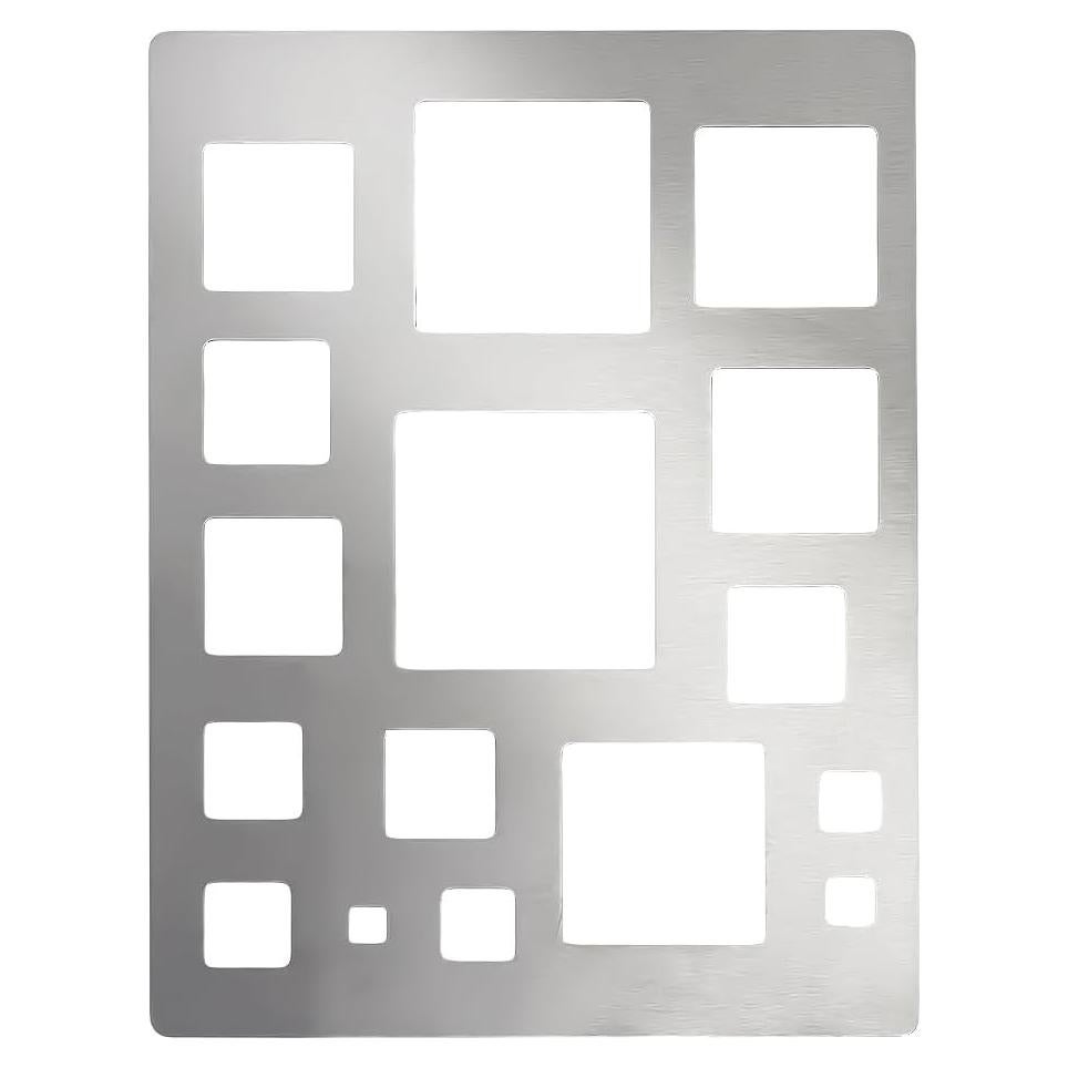 Plantilla Cuadrada PH PandaHall Acero Inoxidable 190x250 mm