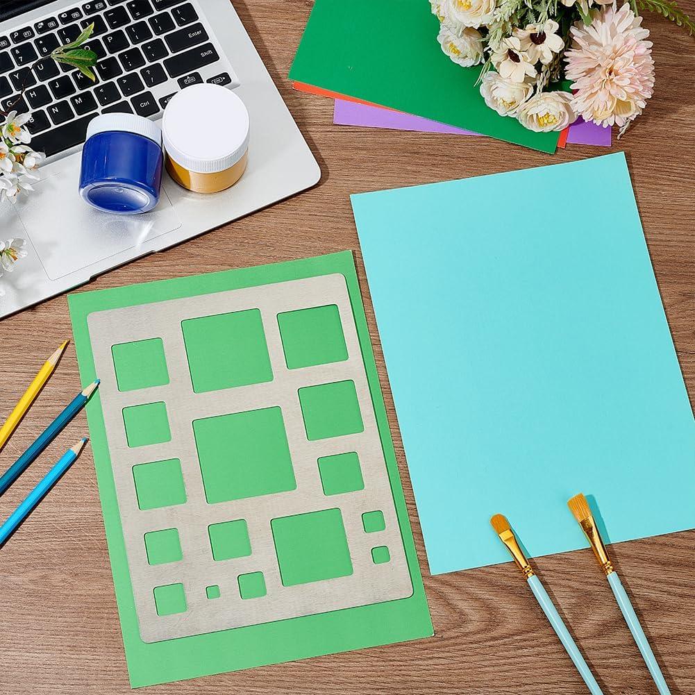 Plantilla Cuadrada PH PandaHall Acero Inoxidable 190x250 mm