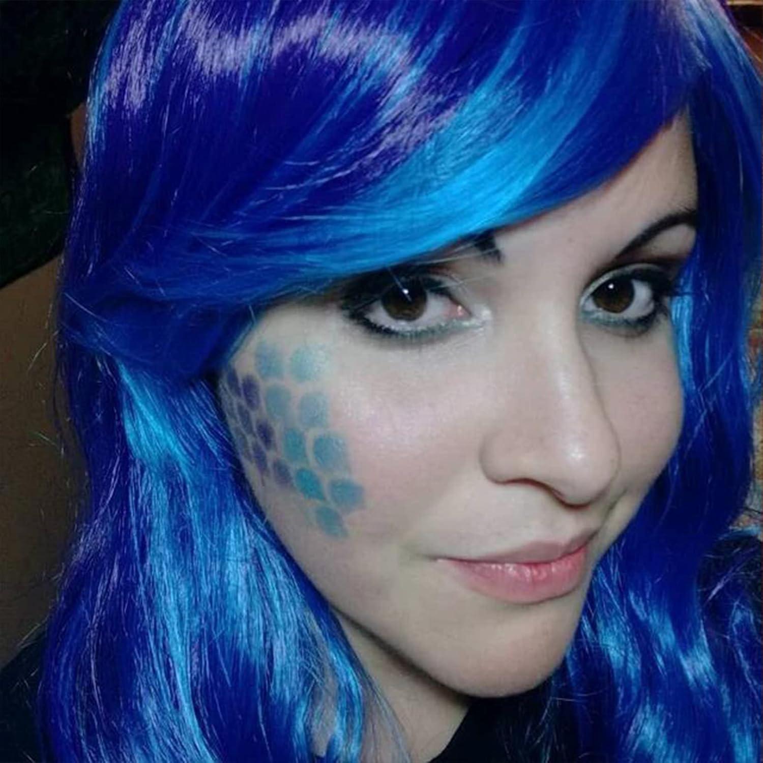 Kit de Plantillas de Maquillaje de Sirena Pkqon - 11 Piezas