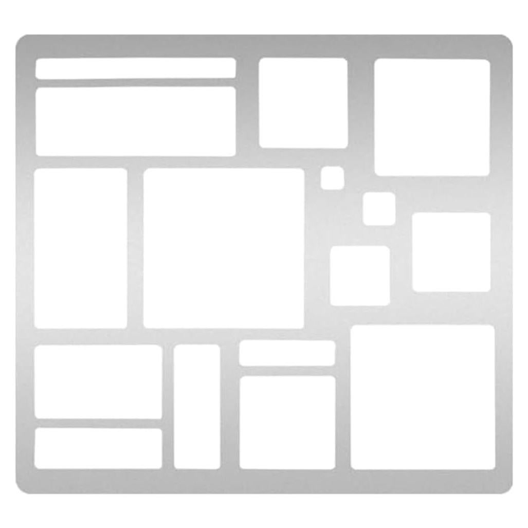 Plantillas de Corte de Metal UNICRAFTALE - Acero Inoxidable 20x18.5cm