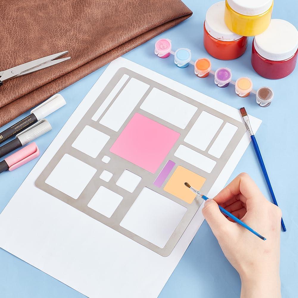 Plantillas de Corte de Metal UNICRAFTALE - Acero Inoxidable 20x18.5cm