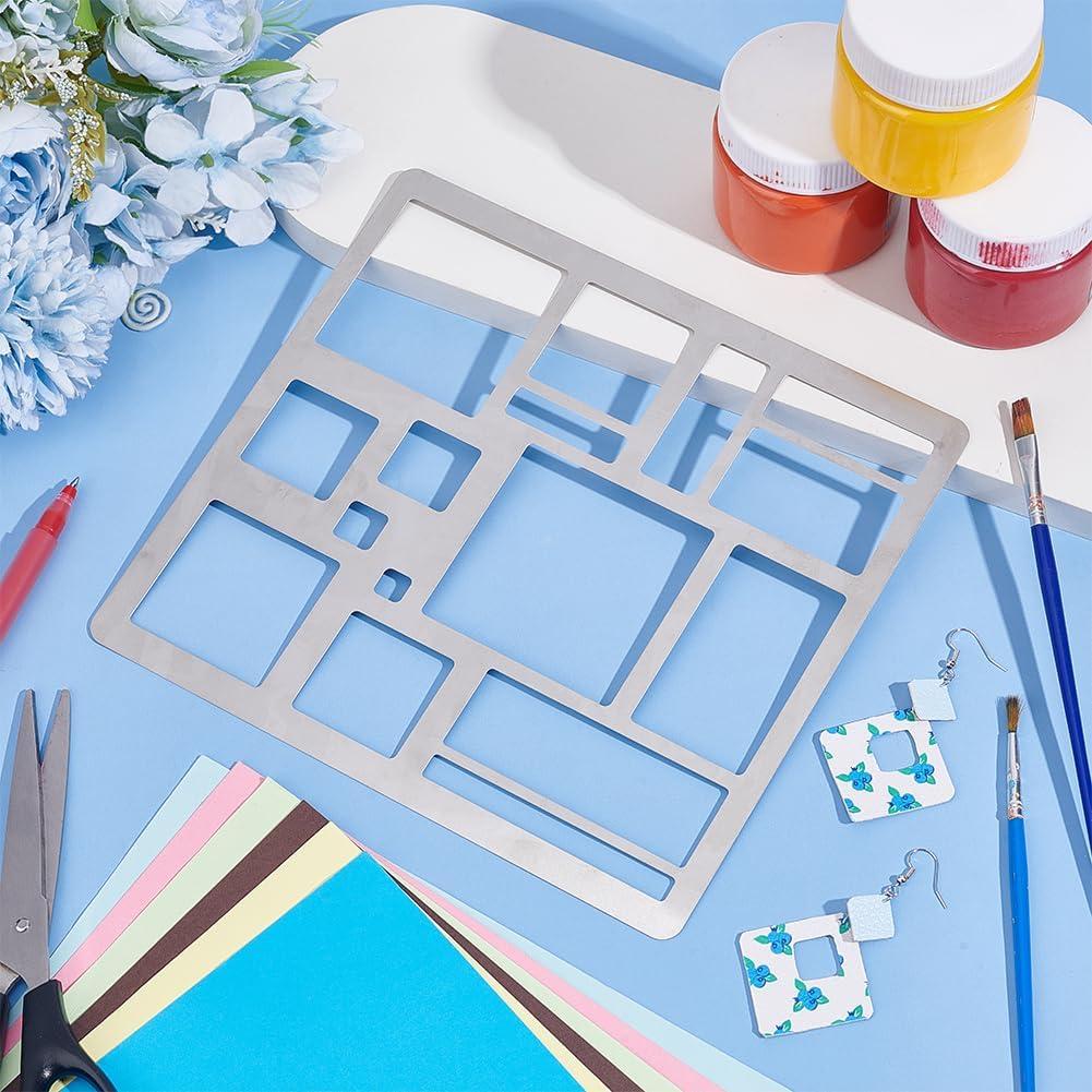 Plantillas de Corte de Metal UNICRAFTALE - Acero Inoxidable 20x18.5cm