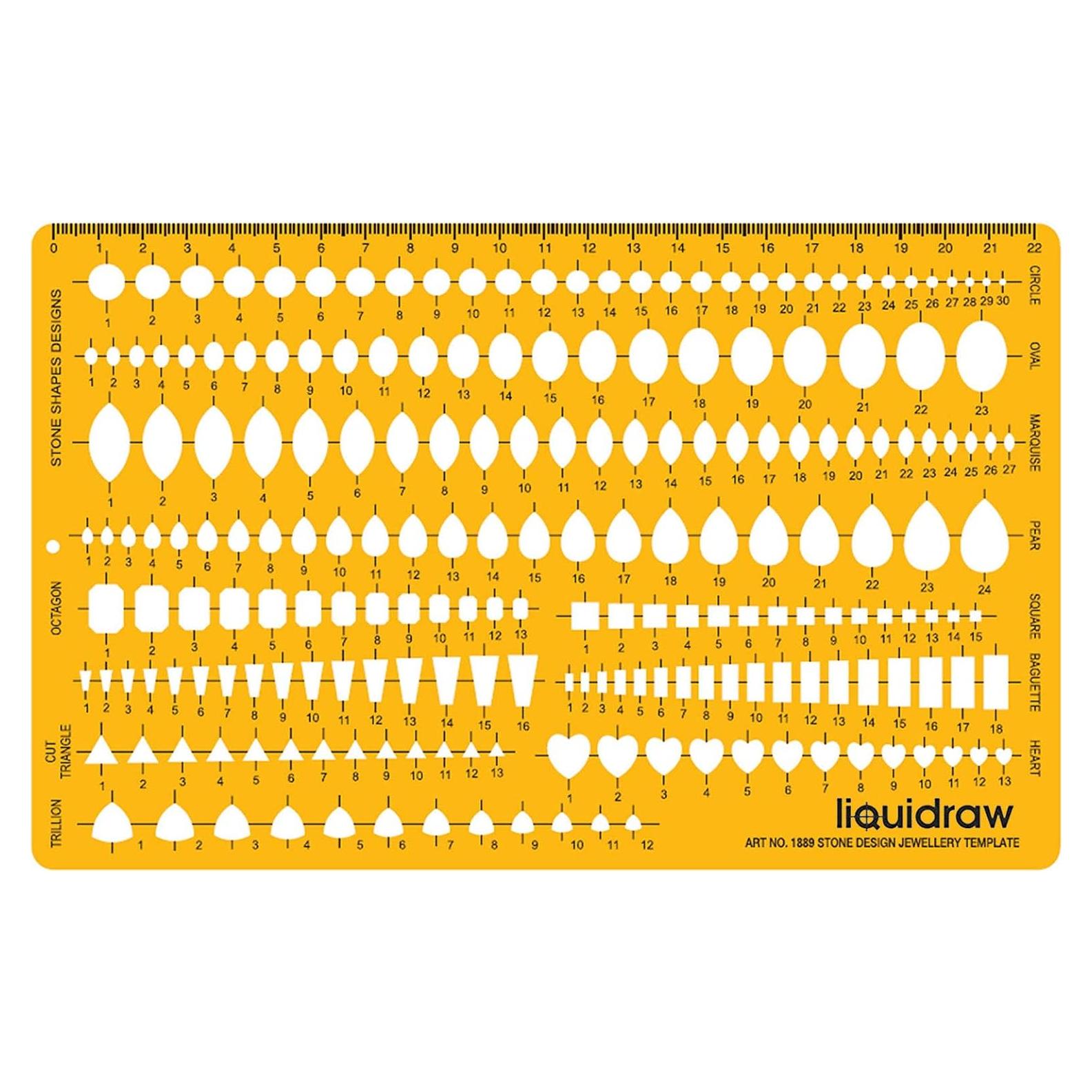 Plantillas de Joyería Liquidraw 1889 - Naranja Transparente