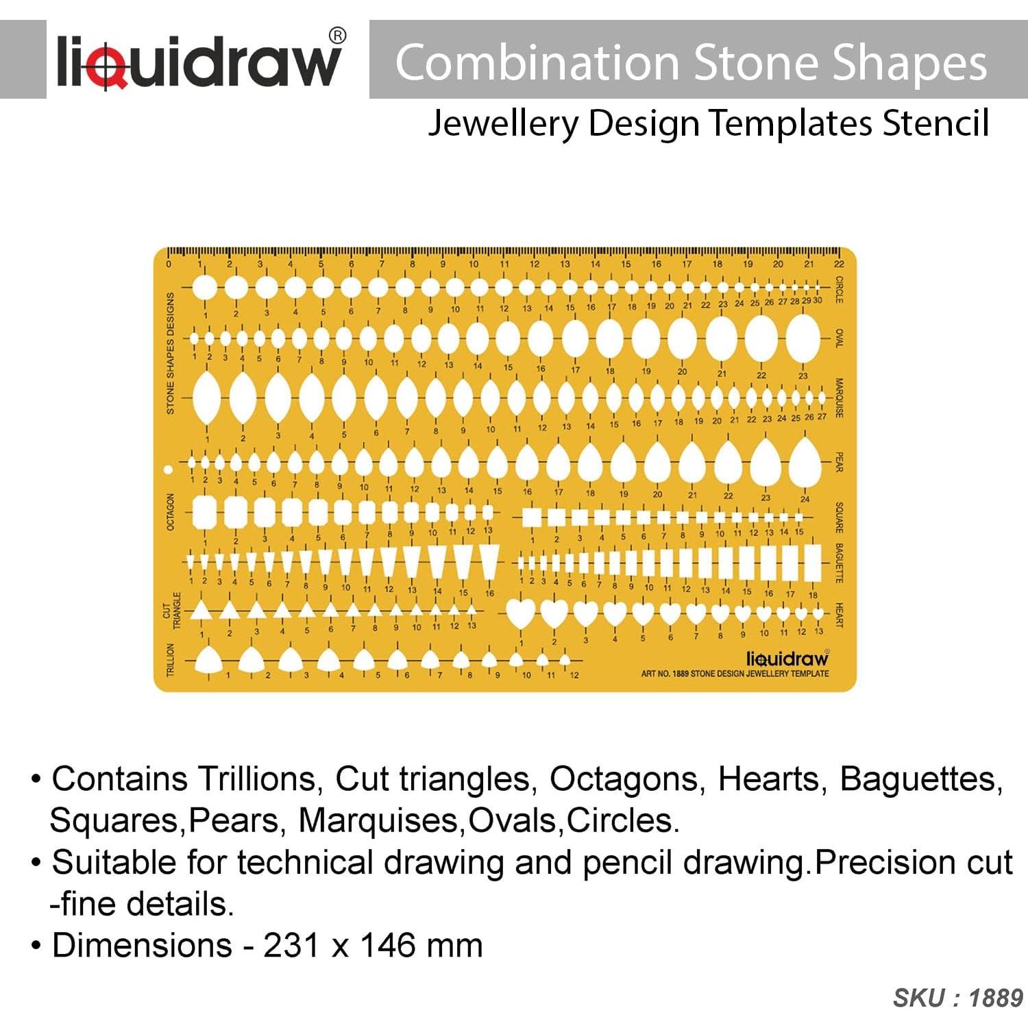 Plantillas de Joyería Liquidraw 1889 - Naranja Transparente