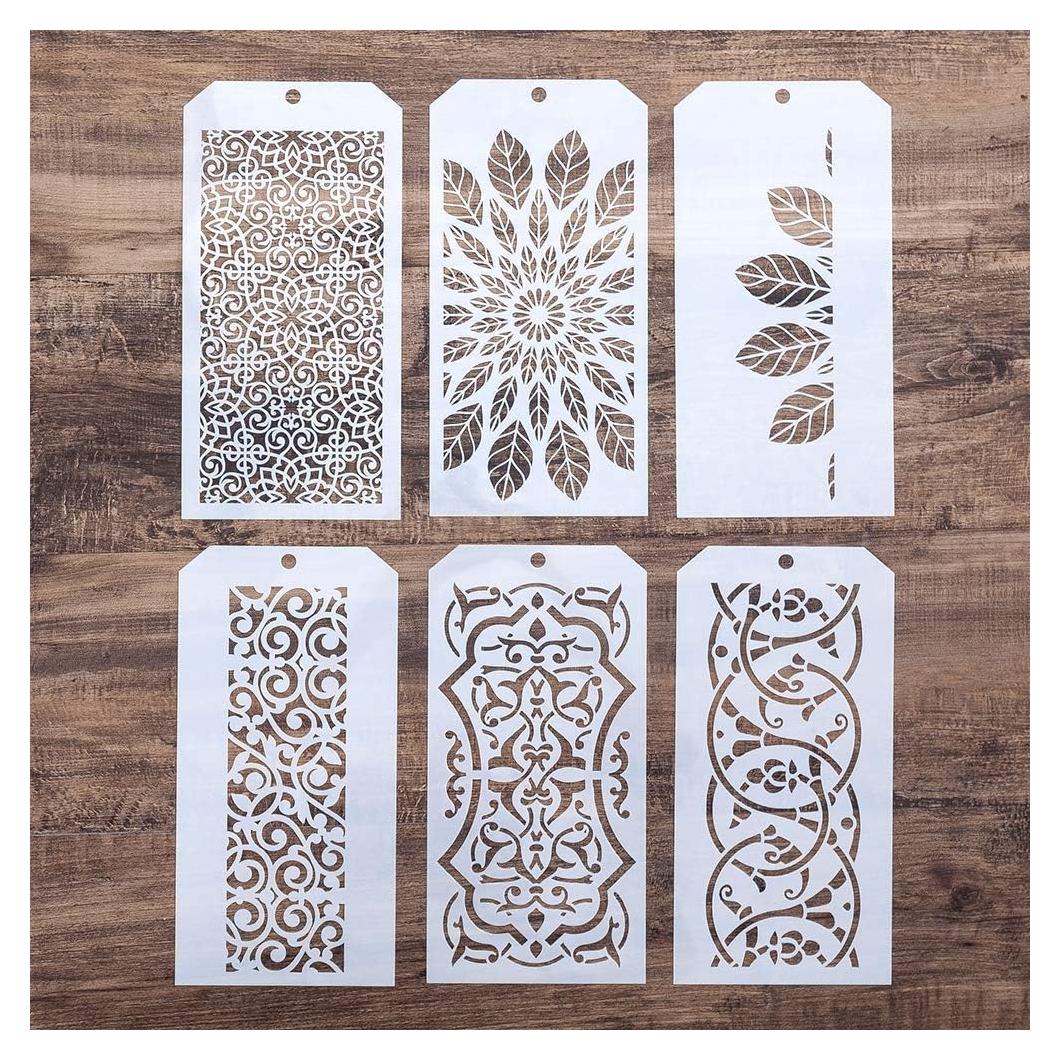 Plantilla Decorativa DIY Slgift 6 Piezas 12x24 cm Borde