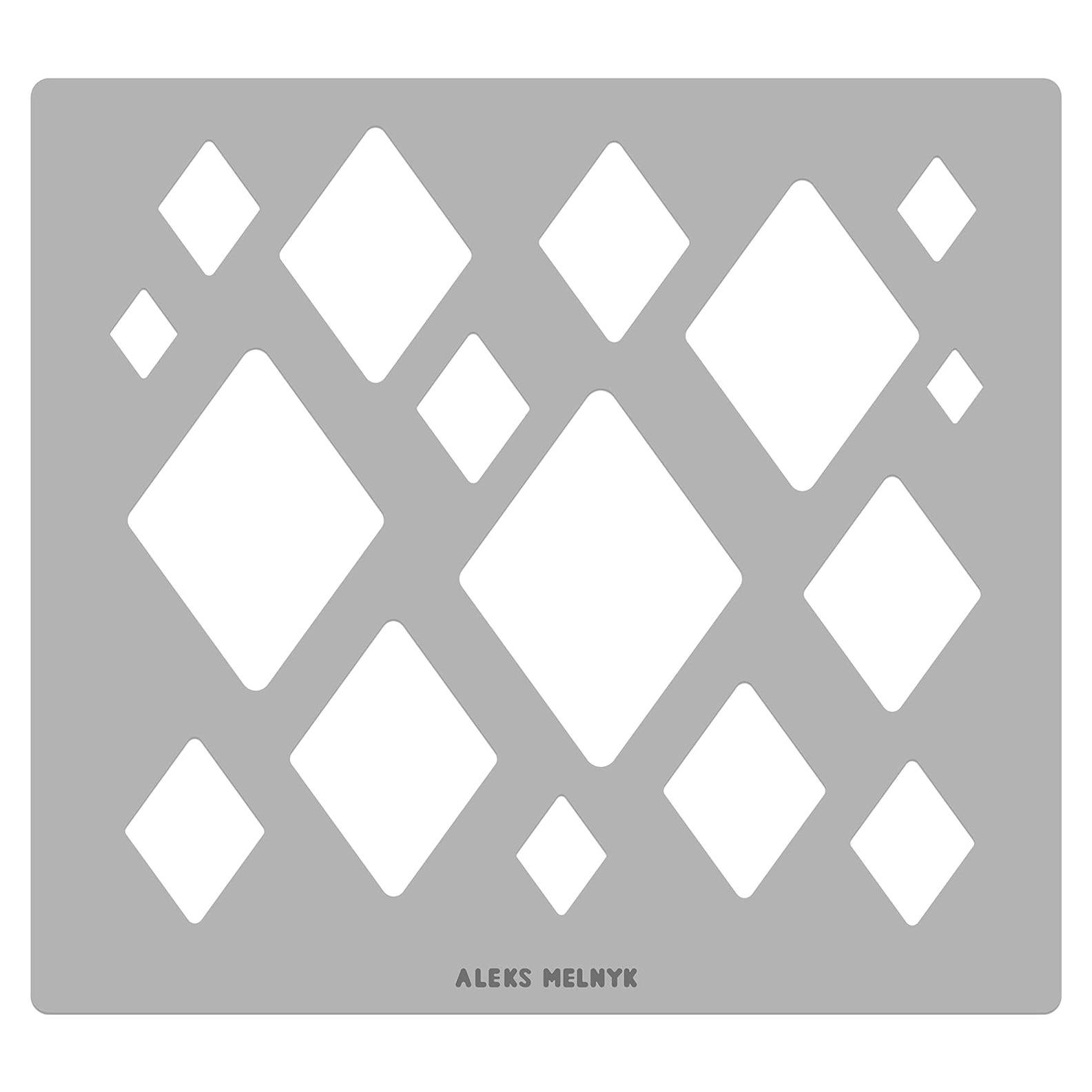Plantilla de Diamante Aleks Melnyk 202 Acero Inoxidable 204x185mm