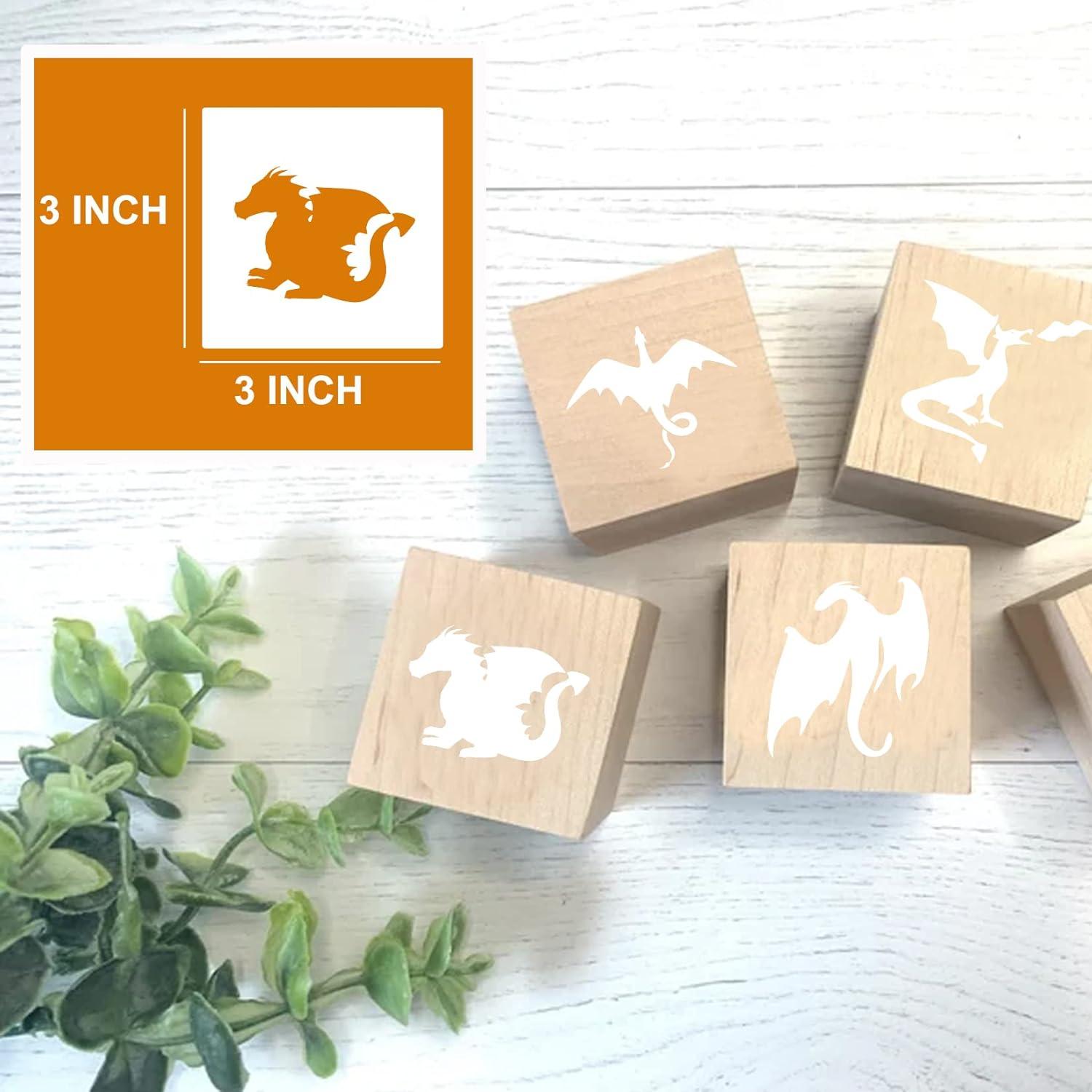 Plantillas Reutilizables para Pintar en Madera Dragón 7.62 cm