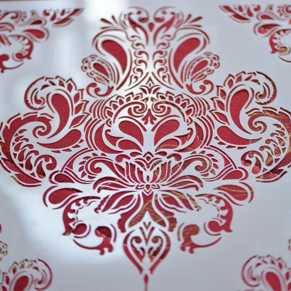 Plantilla Reutilizable Mandala Floral XUAN YANG 30x30cm 0.3mm