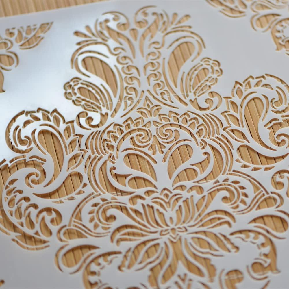 Plantilla Reutilizable Mandala Floral XUAN YANG 30x30cm 0.3mm