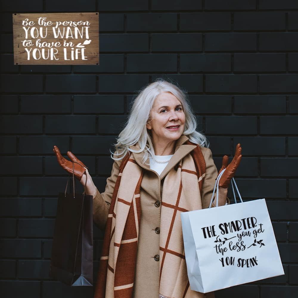 Conjunto de 16 Plantillas Reutilizables para Pintar 20x20cm