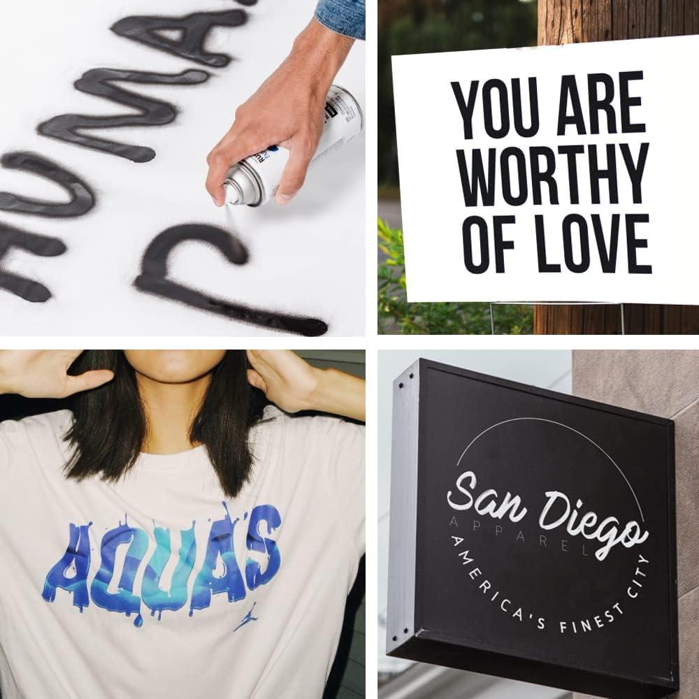 10 Hojas Plantillas Mylar 30.5x30.5cm 7 Mil PET Reutilizables