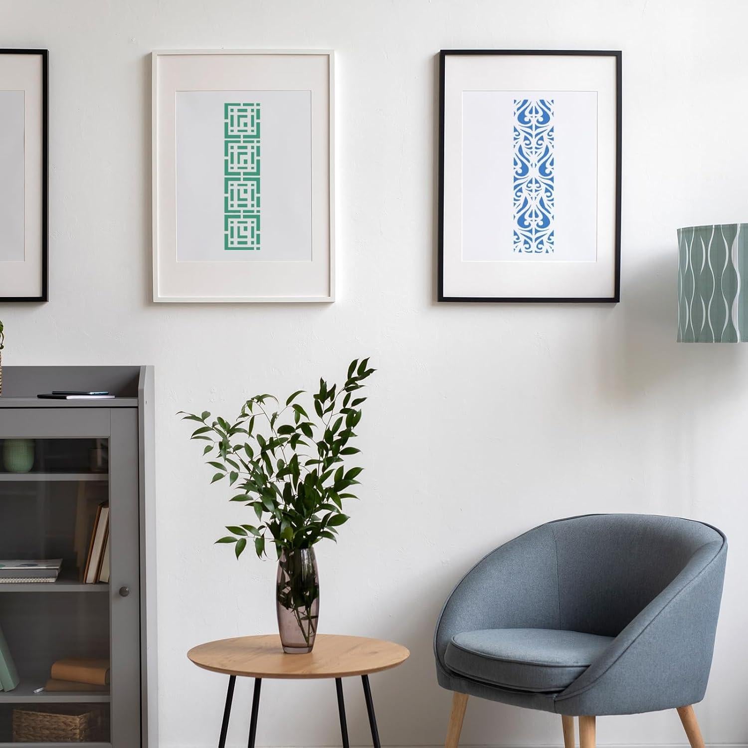 12 Plantillas Decorativas para Pintar Abeillo 28x7.6cm DIY