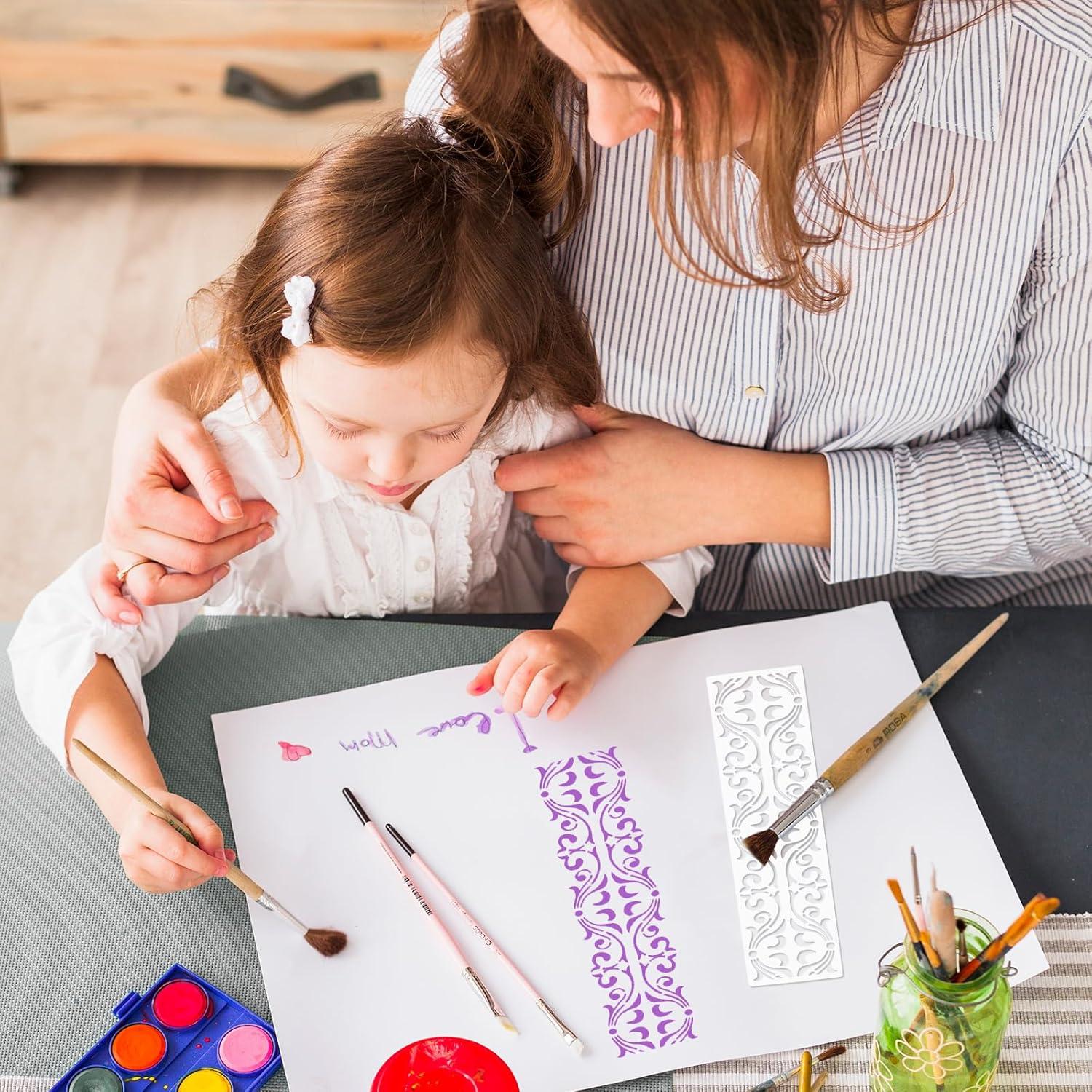 12 Plantillas Decorativas para Pintar Abeillo 28x7.6cm DIY