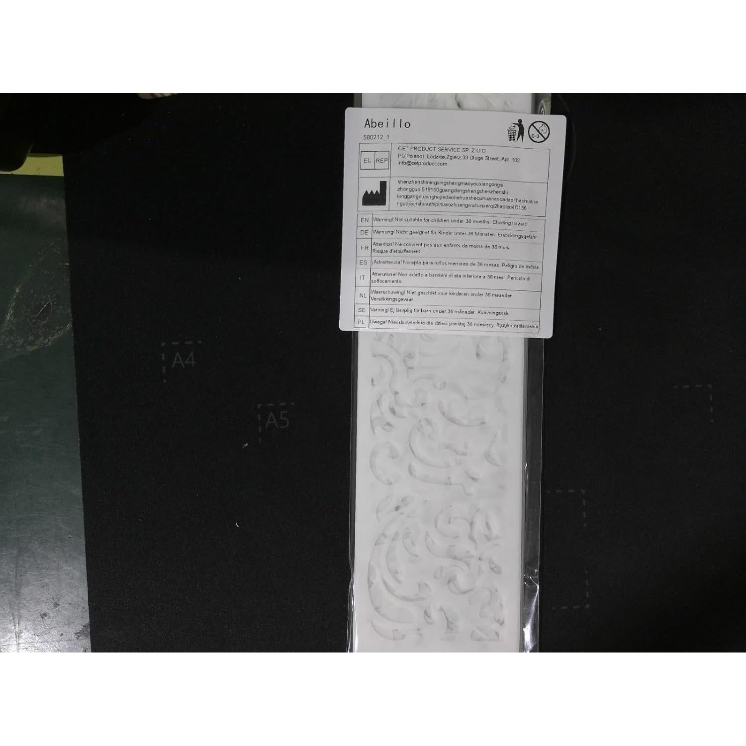 12 Plantillas Decorativas para Pintar Abeillo 28x7.6cm DIY