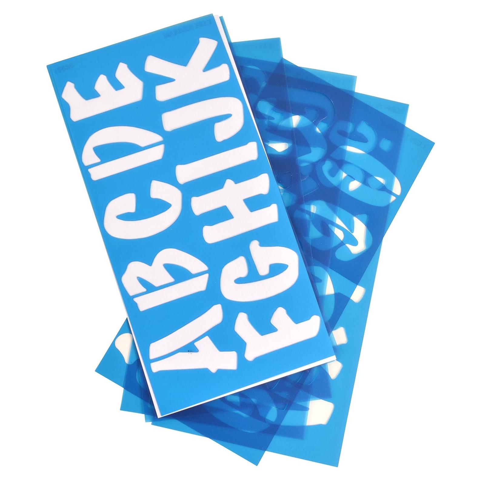 Plantilla LetterCraft Westcott, Letras y Números 5 cm