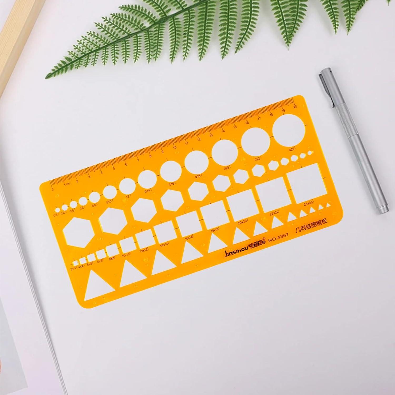 Juego de Plantillas Geométricas QidaiaLuck - 2 Piezas