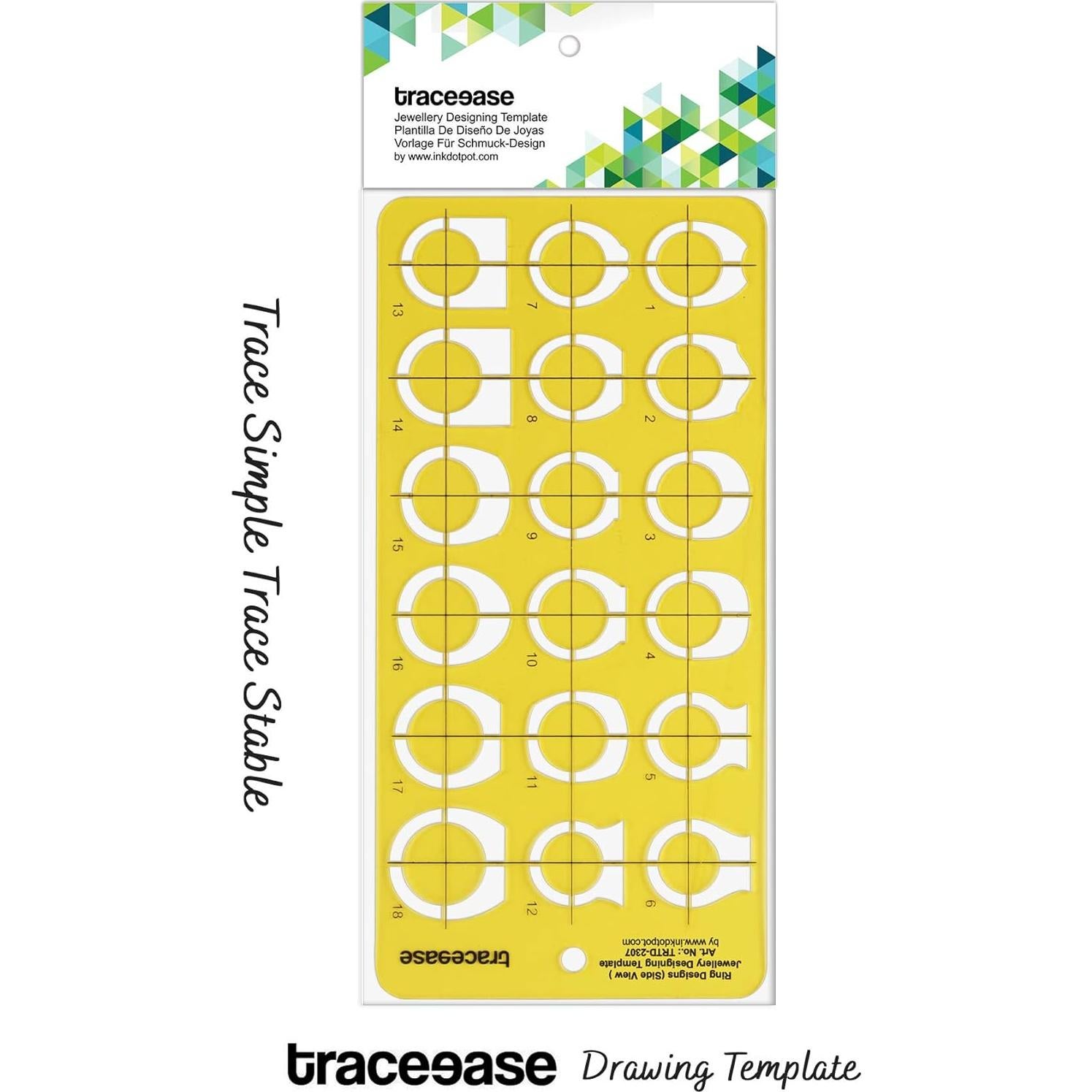 Plantilla de Joyería Traceease para Diseño de Anillo Lateral