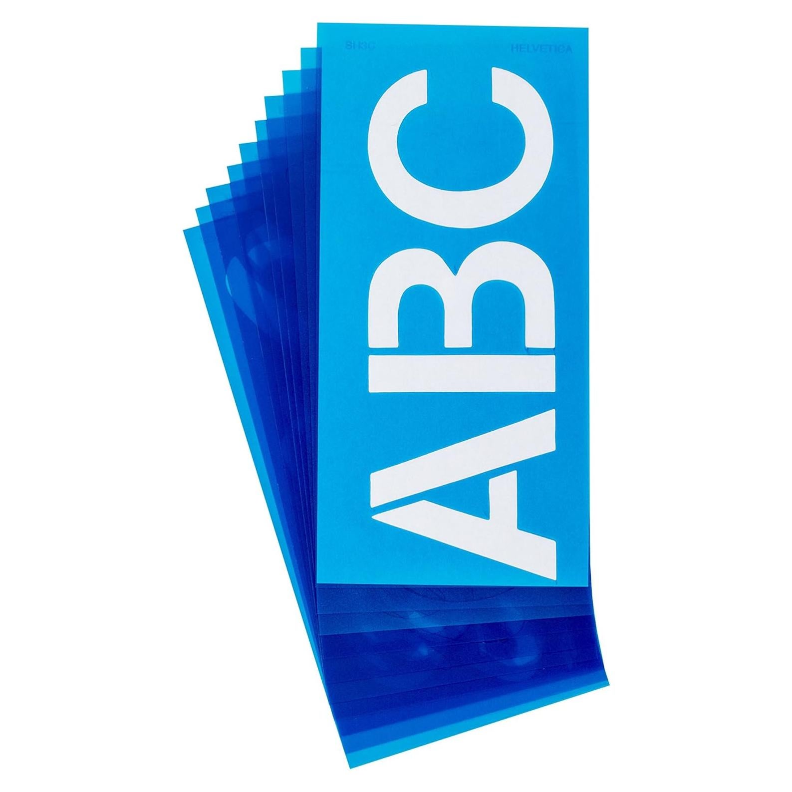 Plantilla de Letras Westcott Helvetica 3" Reutilizables