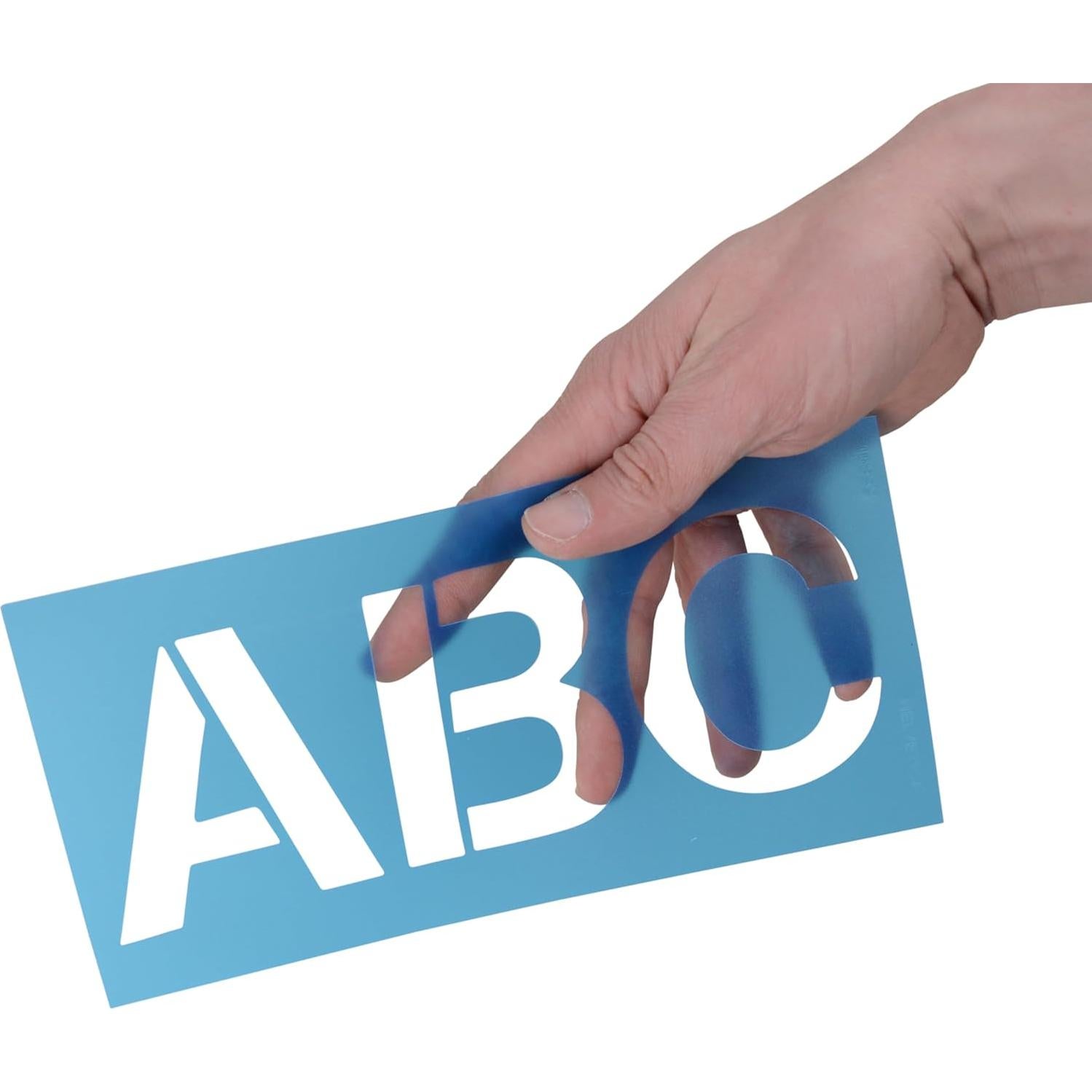 Plantilla de Letras Westcott Helvetica 3" Reutilizables