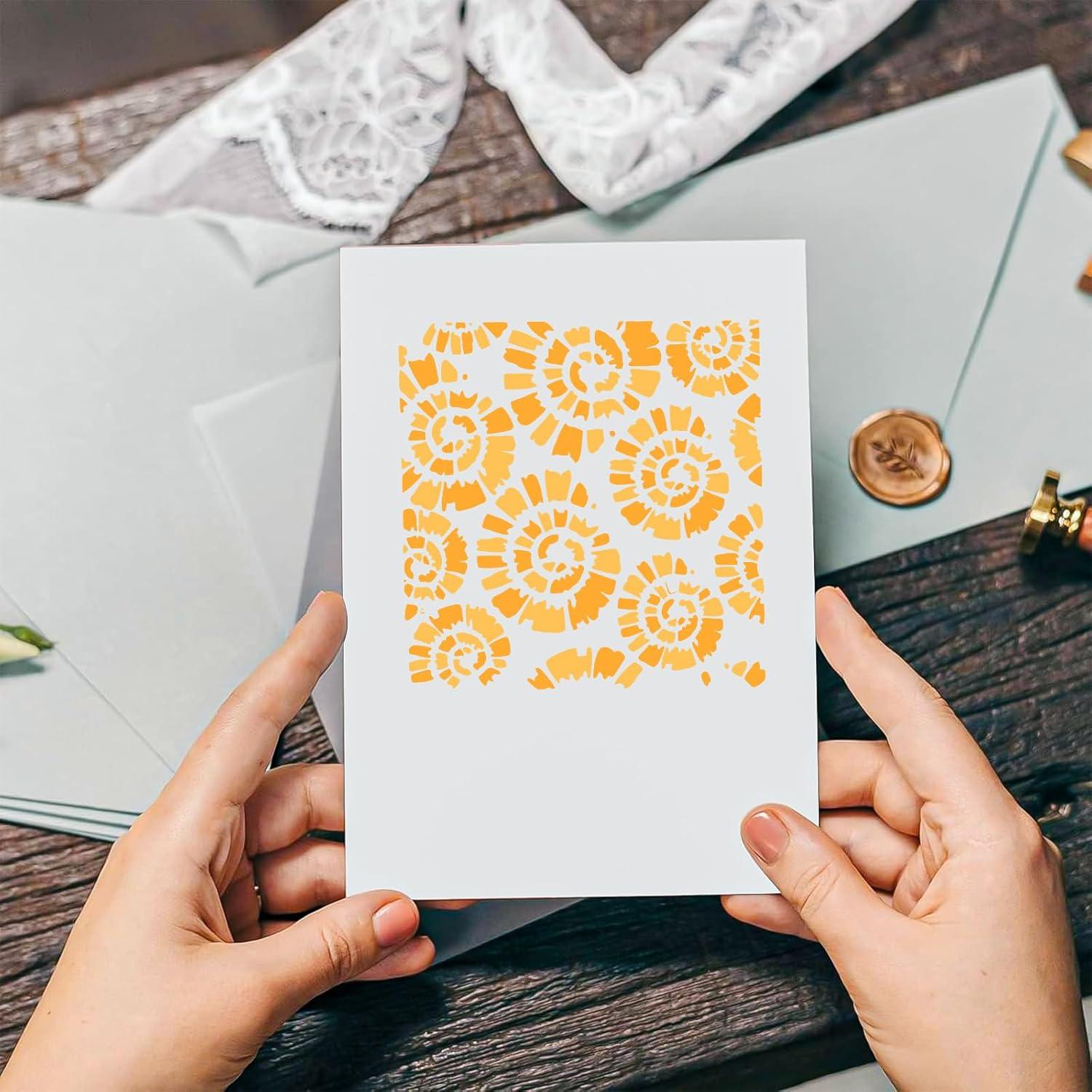 16 Plantillas de Textura de Madera Resflyar 15.24 cm Reutilizables