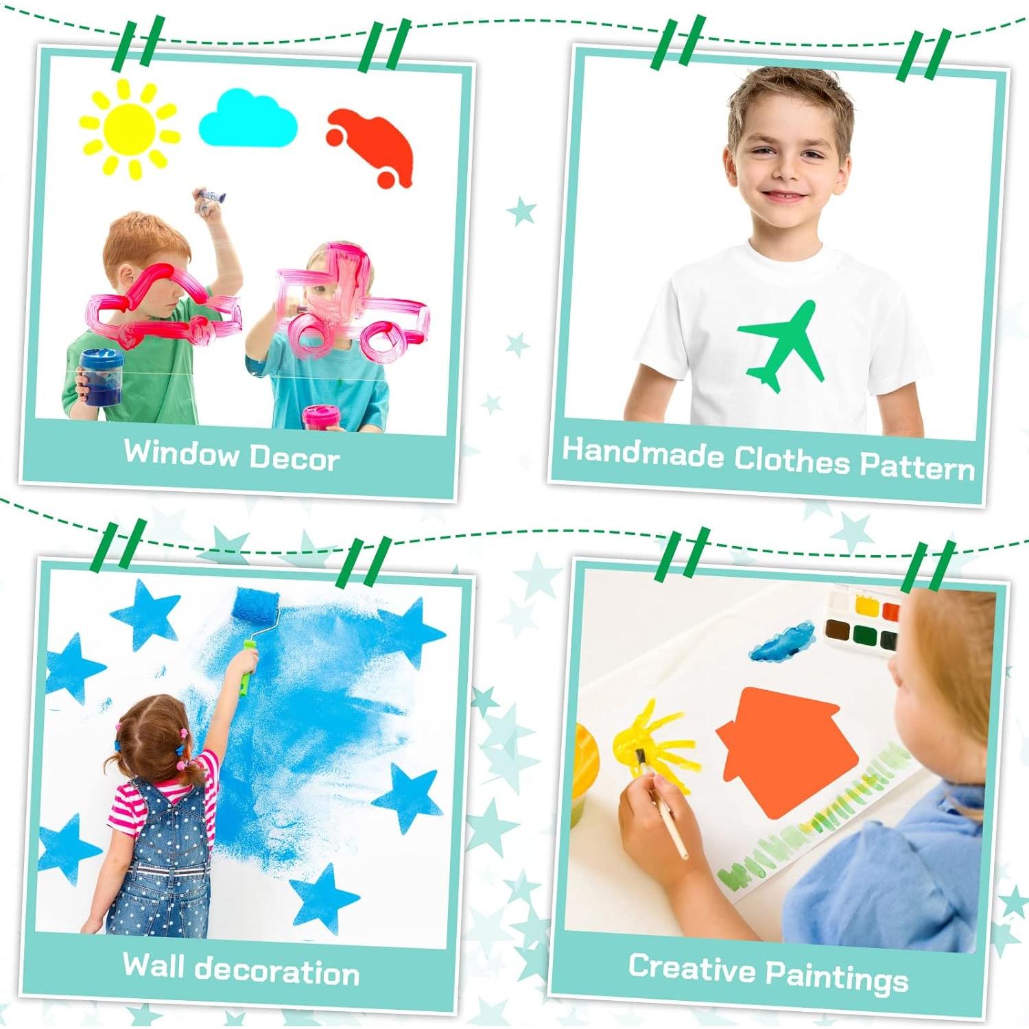 Plantillas de Dibujo Epakh 24 Piezas para Niños 20.32 cm