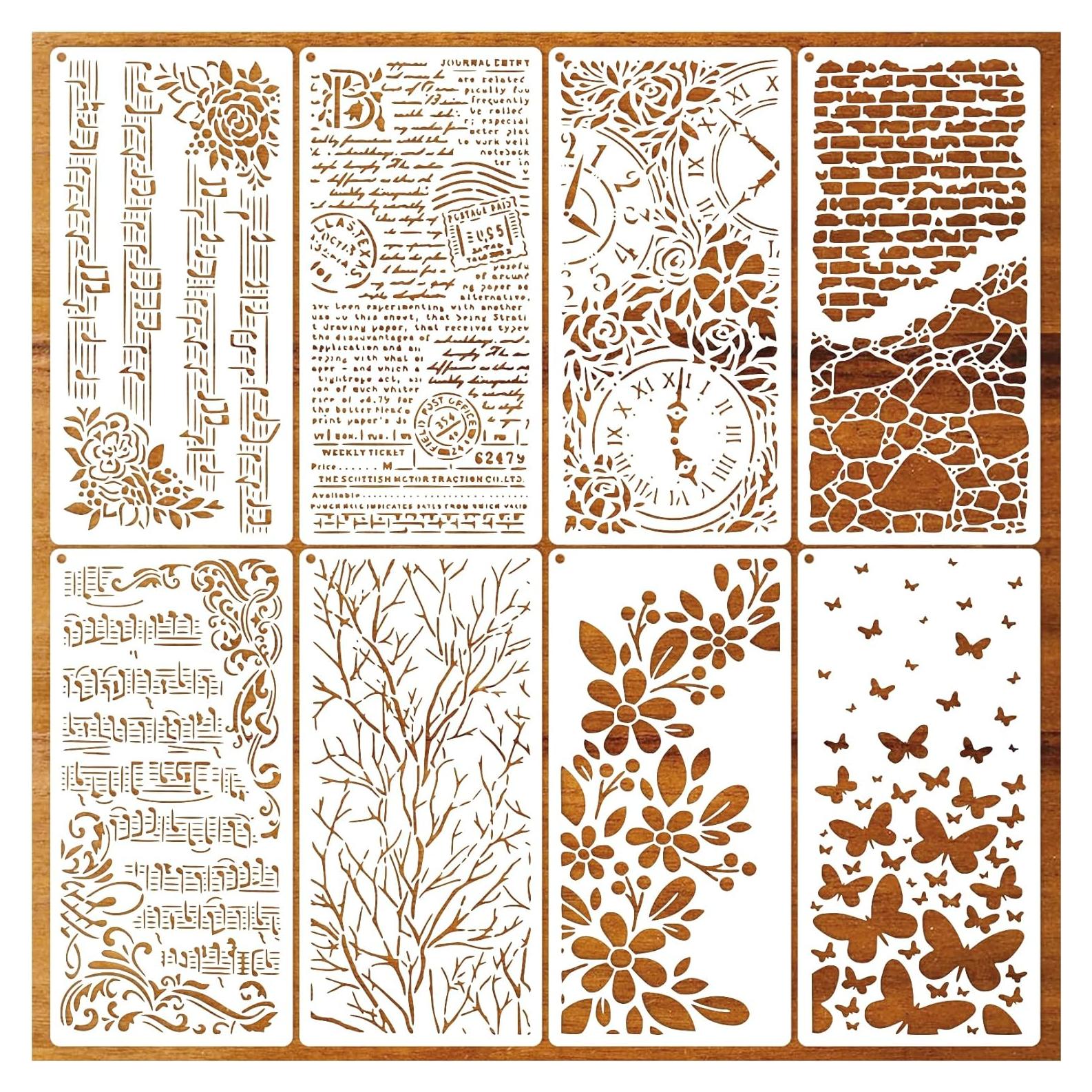 Plantillas para Manualidades Boqon - 8 Piezas Ramas y Notas Musicales