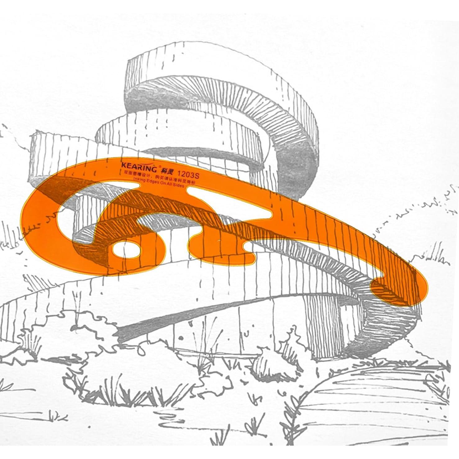 Conjunto de Plantillas de Curva Francesa KEARING 3 Piezas