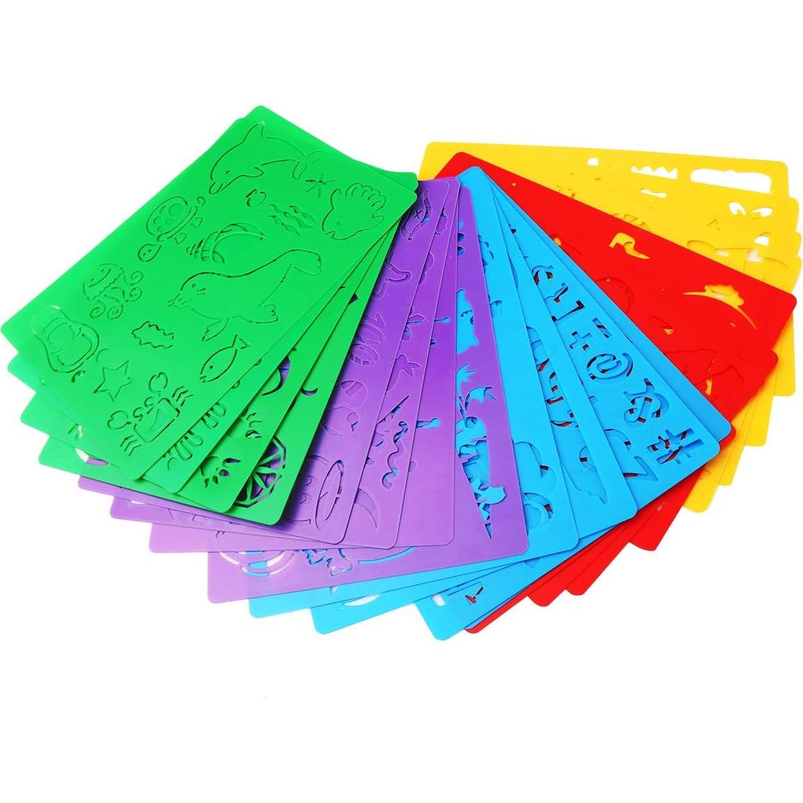 Juego de Plantillas de Dibujo HADDIY 20 Piezas para Niños