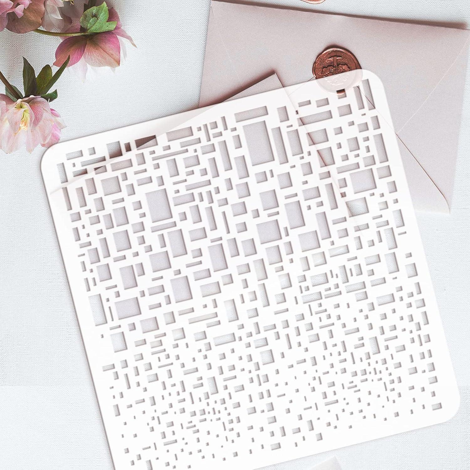 Plantilla Cubista FINGERINSPIRE 30x30 cm Reutilizable