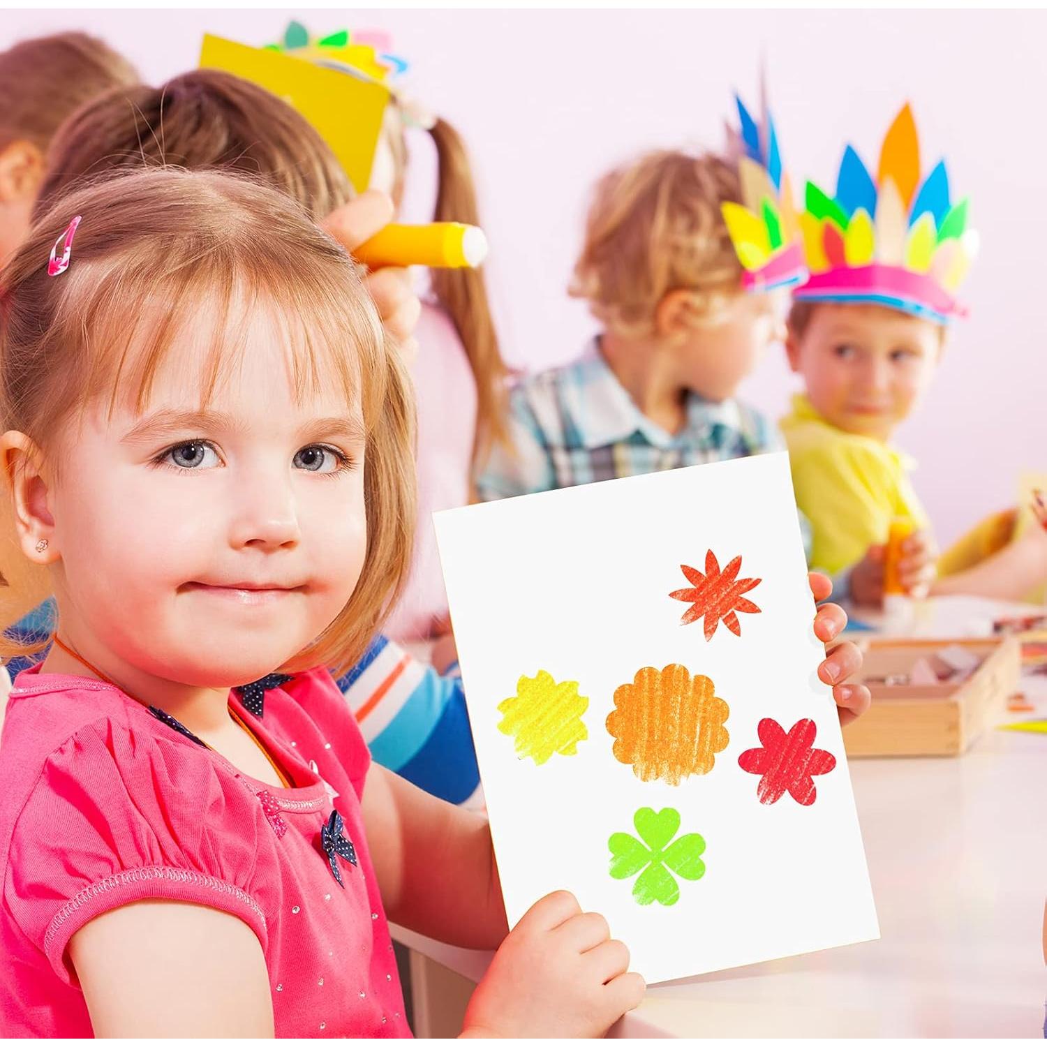 16 Plantillas Geométricas para Niños Epakh 15x15 cm Reutilizables