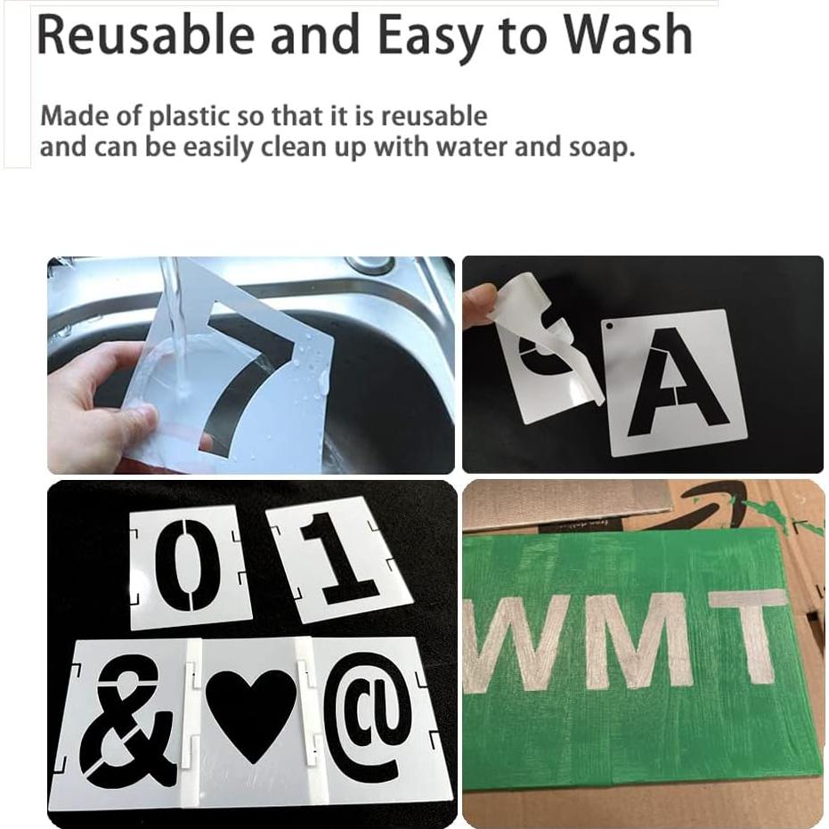 Kit de Plantillas de Manualidades HZMM - 42 Piezas Reutilizables