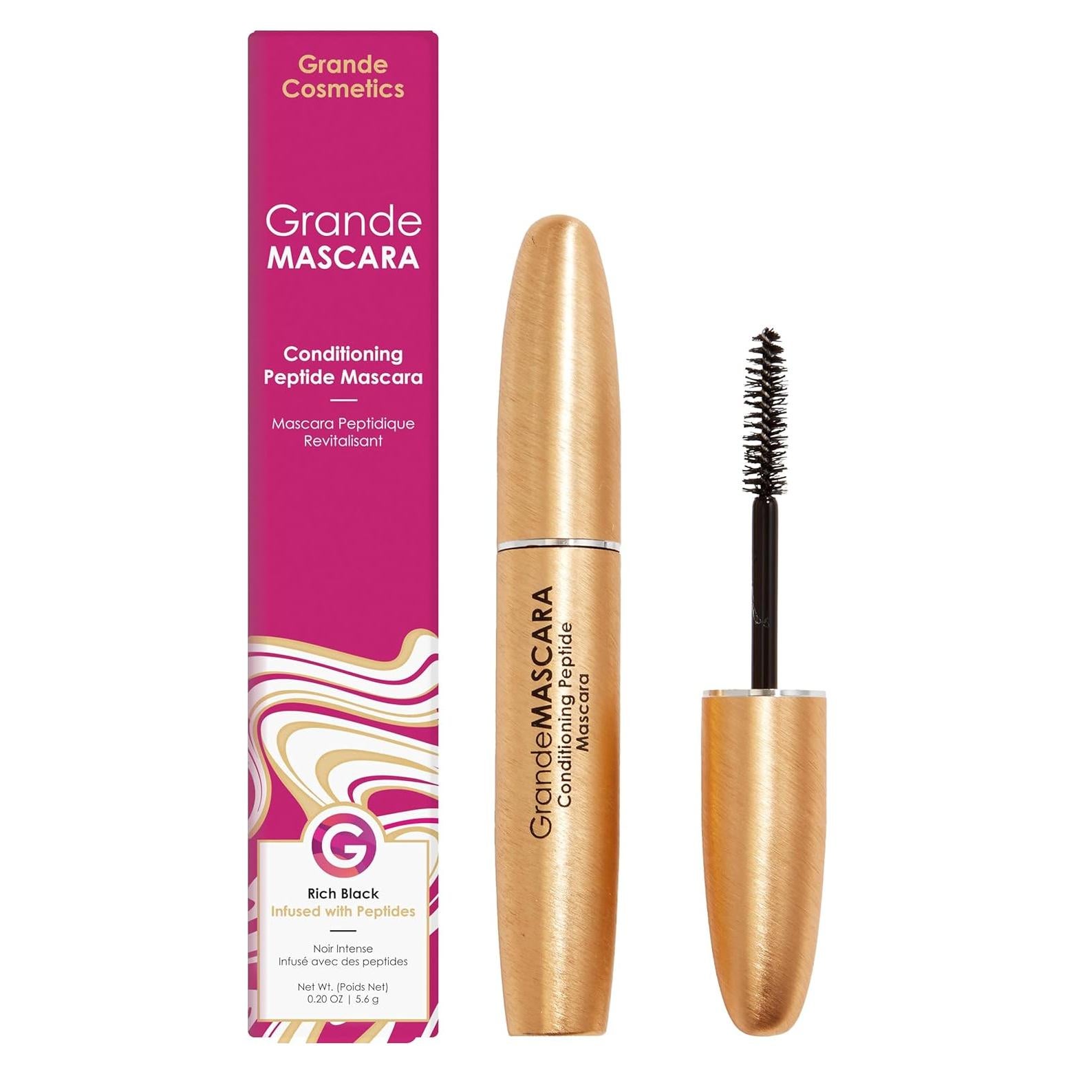 Máscara de Pestañas Grande Cosmetics 5.67g Color Negro