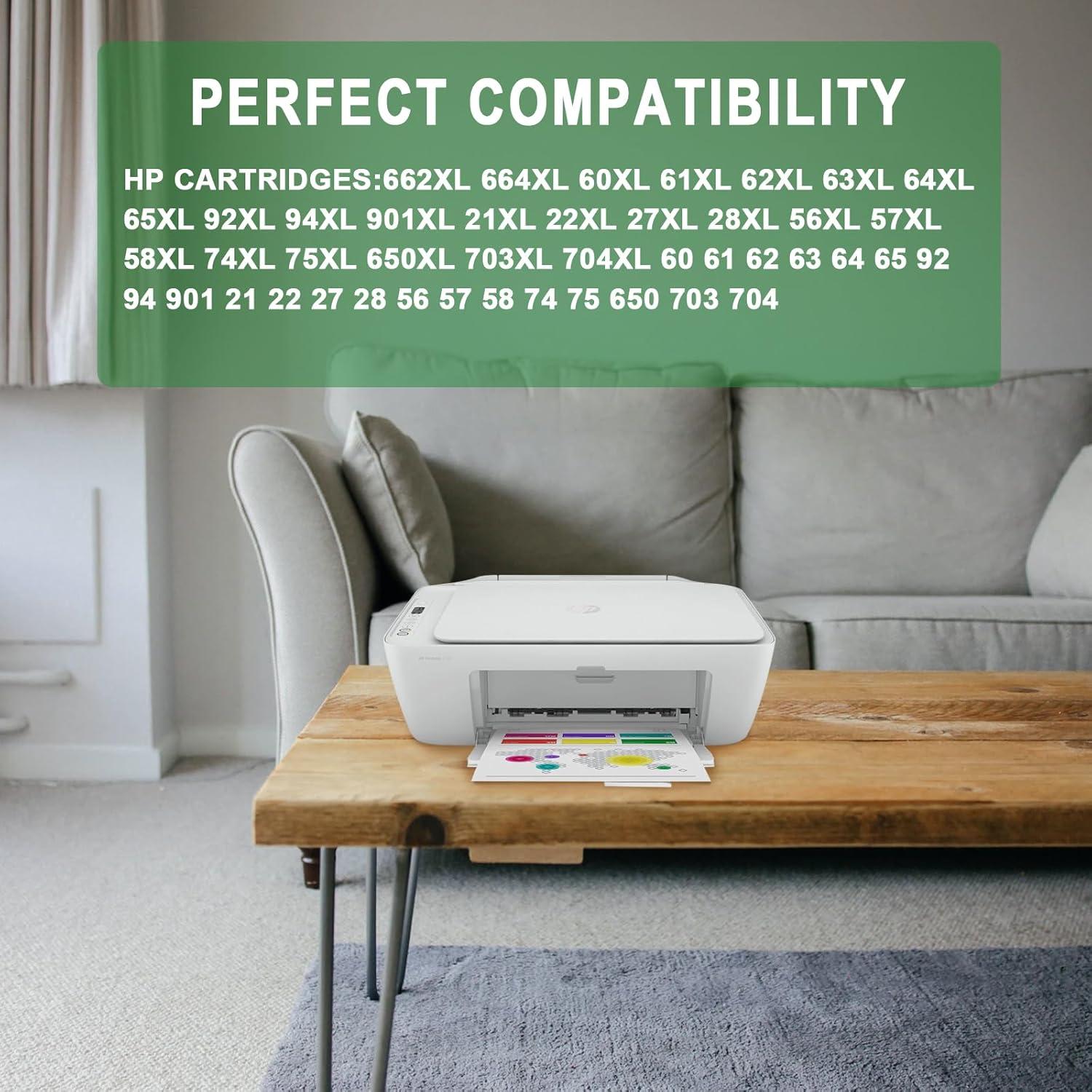 Kit de Recarga de Tinta 5 en 1 Dikarsum - Compatible 60XL 61XL 62XL