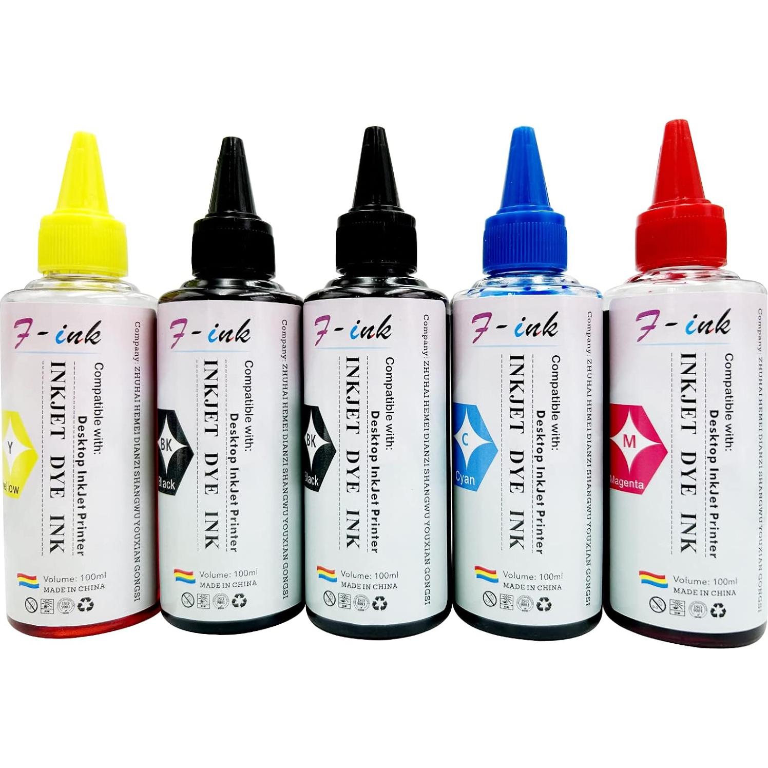 Kits de Recarga de Tinta F-ink para Cartuchos HP 67XL 65XL