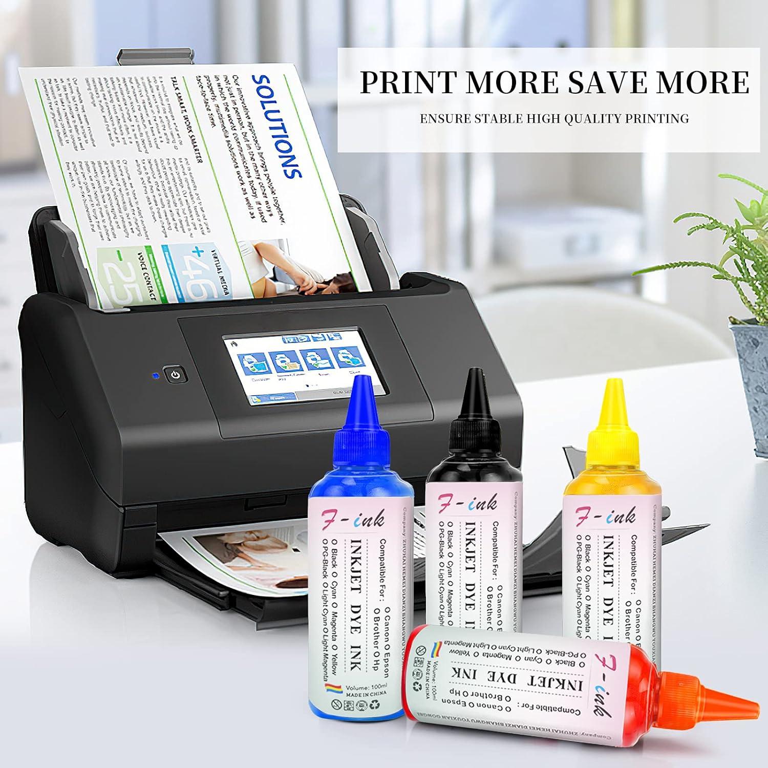 Kits de Recarga de Tinta F-ink para Cartuchos HP 67XL 65XL