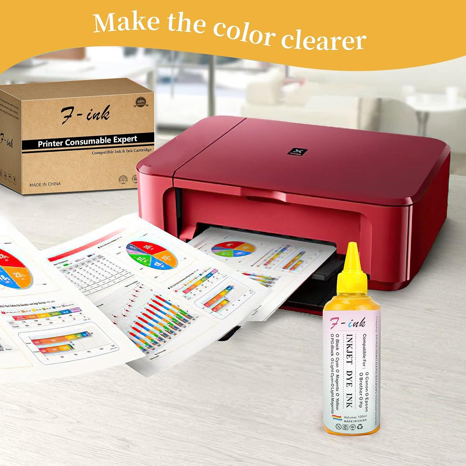 Kits de Recarga de Tinta F-ink para Cartuchos HP 67XL 65XL