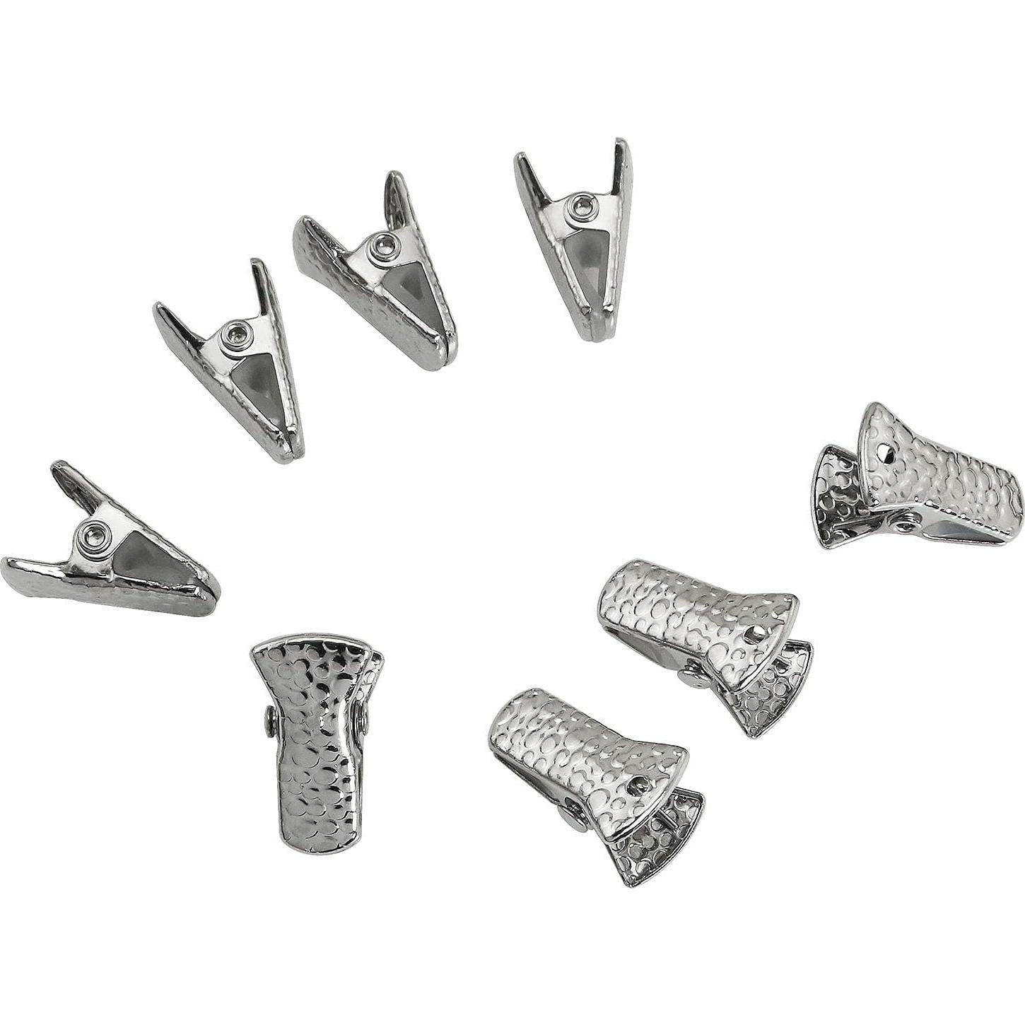 Clip Bulldog de Metal 30PCS Plateado para Manualidades y Lanyards