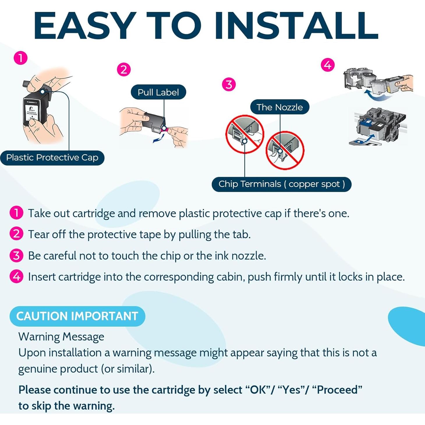 Cartucho de Tinta Negra Penguin 63XL para HP - Paquete de 2