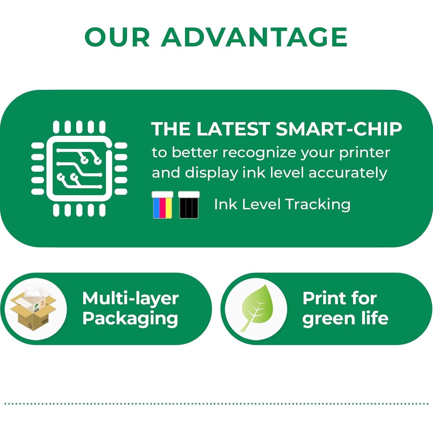 Cartucho de Tinta Remanufacturado COLORETTO HP 61XL Negro y Color