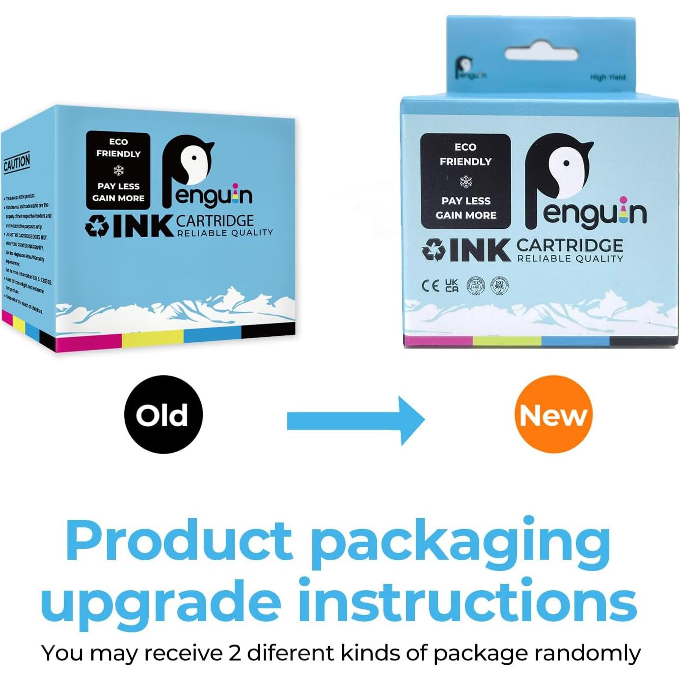 Cartuchos de Tinta Reacondicionados Pingüino 240XL 241XL para Canon