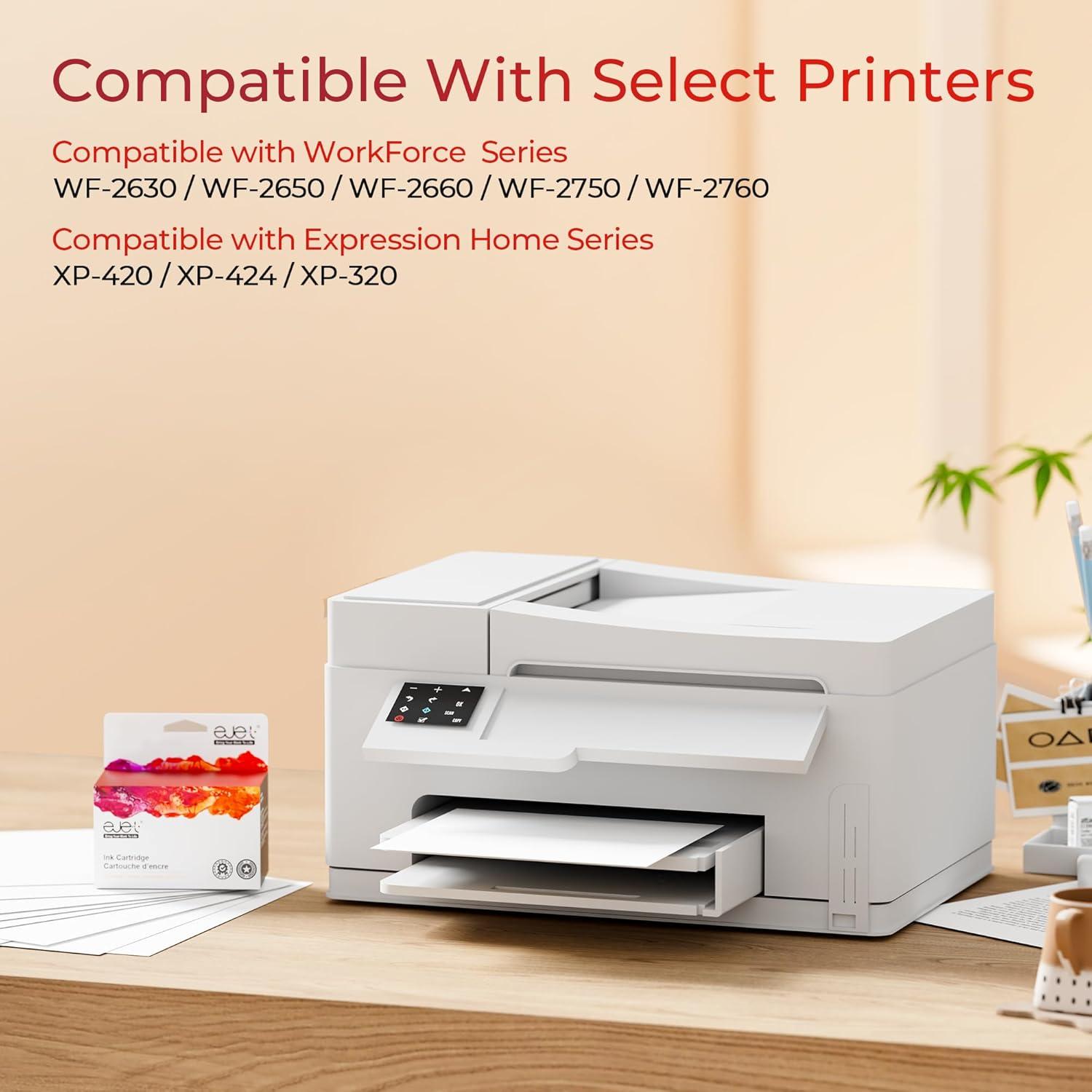 Cartucho de Tinta Remanufacturado ejet 220XL para Epson - 8 Piezas