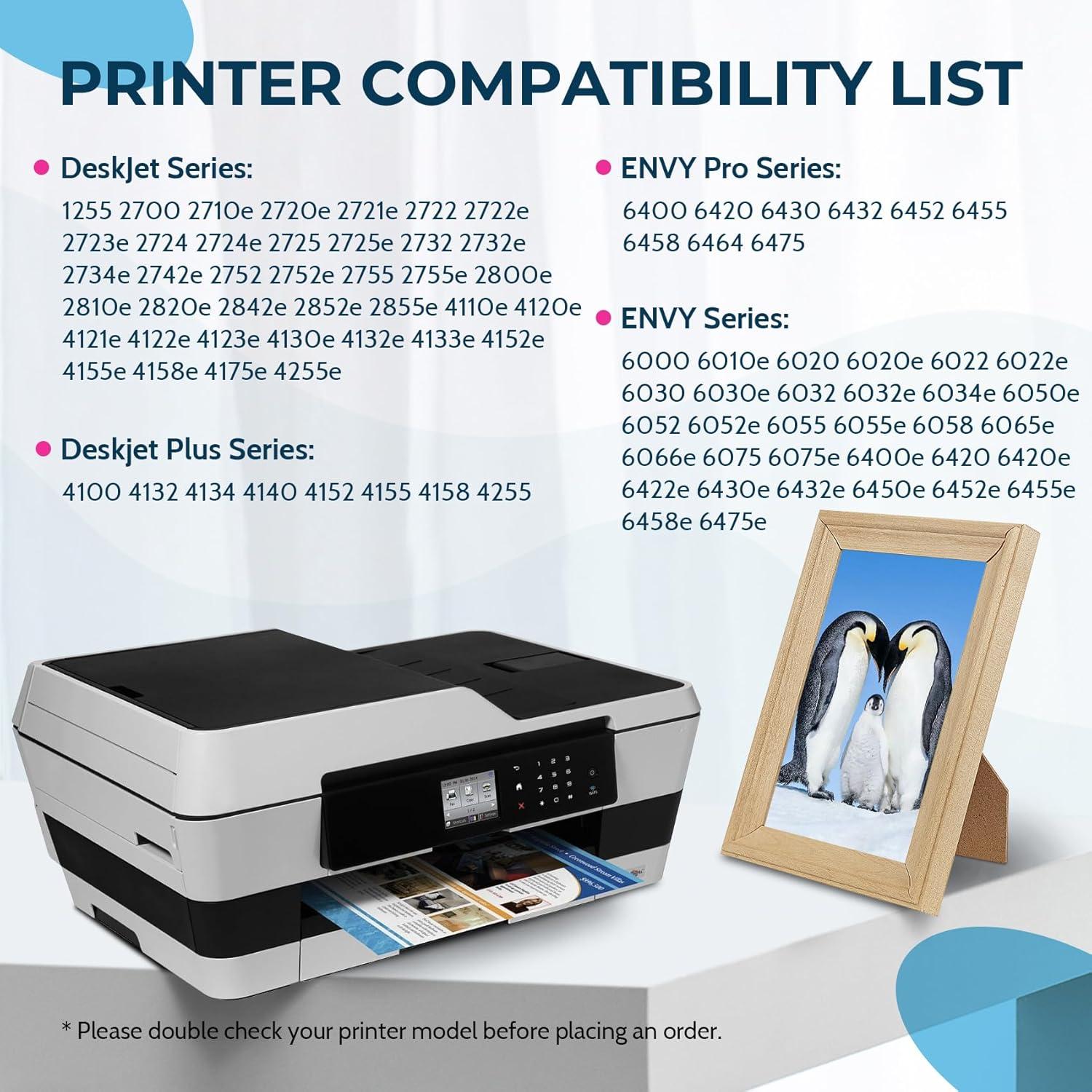 Cartuchos de Tinta Negra Remanufacturados Pingüino HP 67XL - 2 Unidades