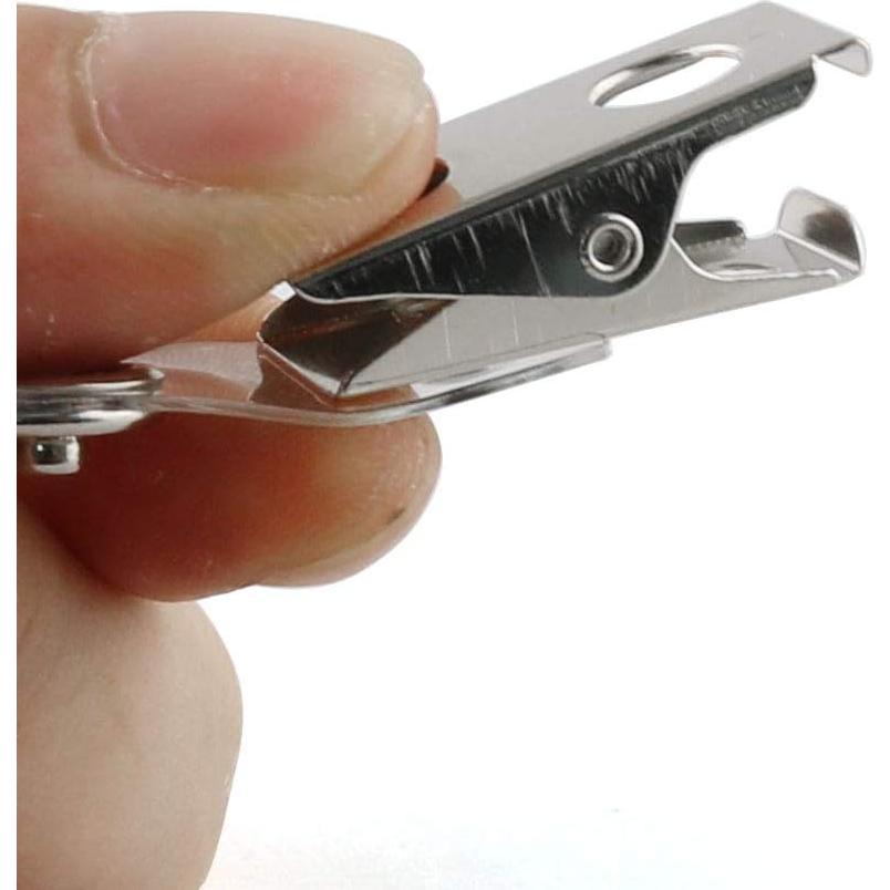 Clips de Insignia de Metal E-outstanding 20PCS con Correas PVC