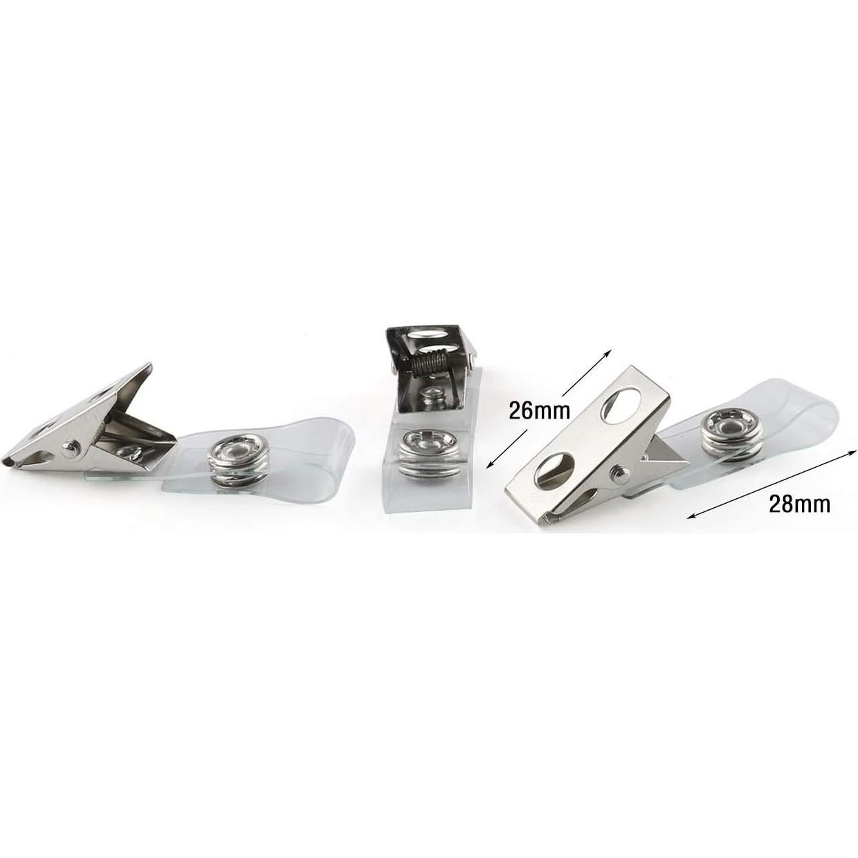 Clips de Insignia de Metal E-outstanding 20PCS con Correas PVC