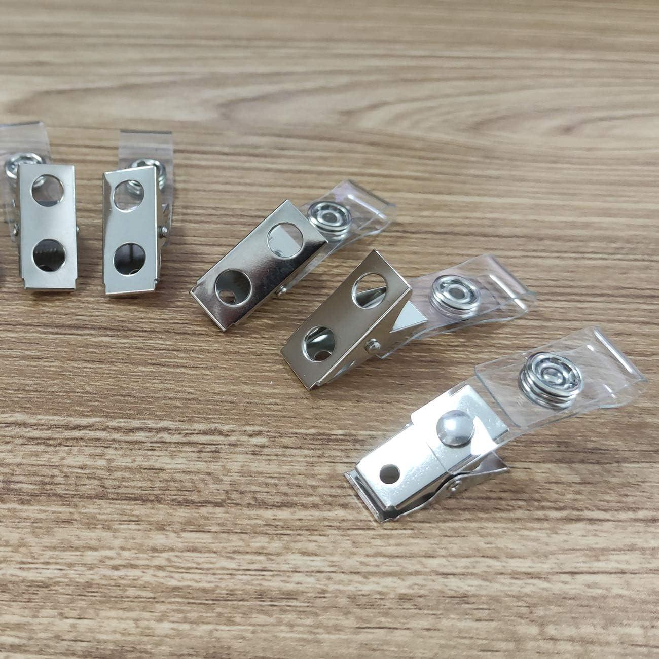 Clips de Insignia de Metal E-outstanding 20PCS con Correas PVC