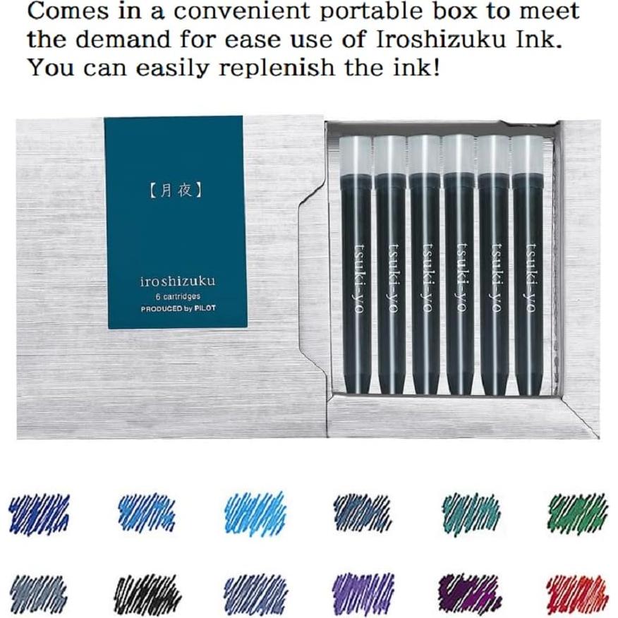 Cartuchos de Tinta Iroshizuku Shin-ryoku Verde Profundo 6 Piezas