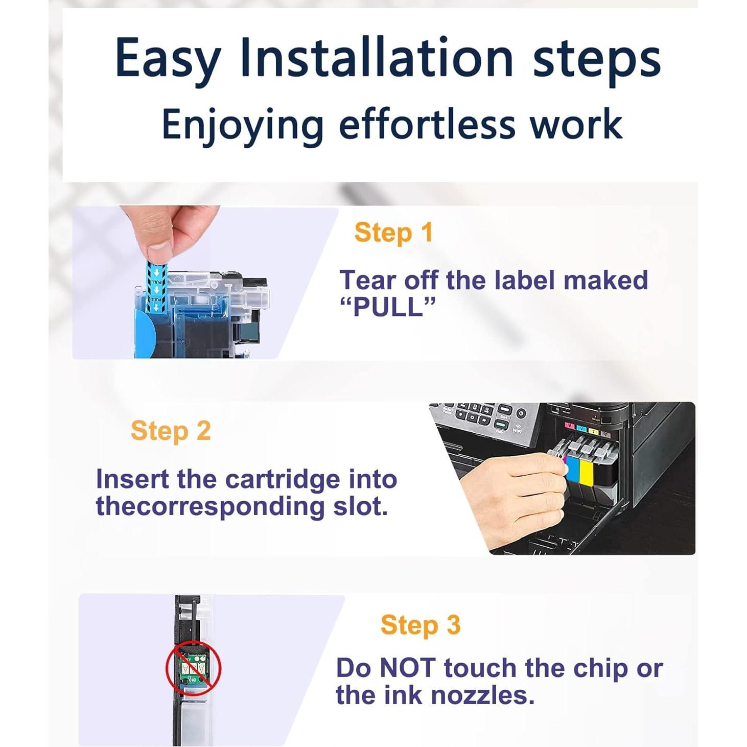 Cartuchos de Tinta OGOUGUAN Compatible Brother LC75 LC79 10PK