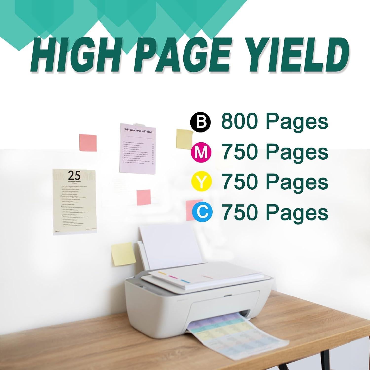 5 Cartuchos de Tinta Negra HP 564XL ZHInk Compatible 22.5ml