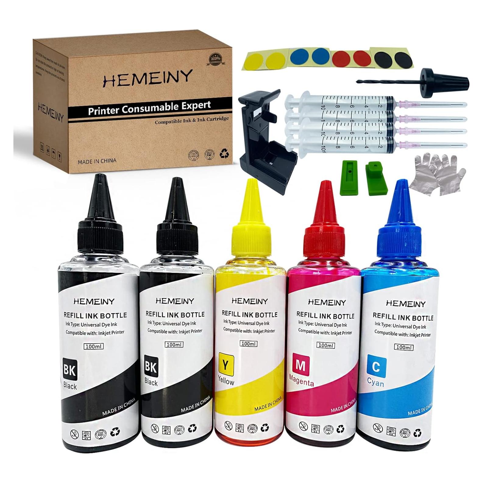 5 Botellas de Tinta Compatible HEMEI para Canon PG-275 CL-276